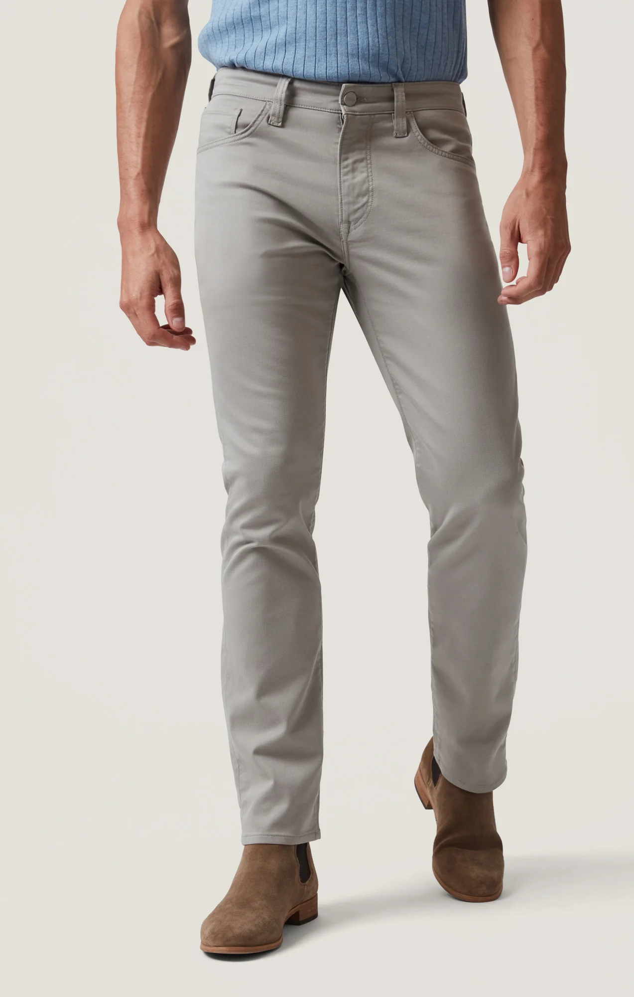 Courage Straight Leg Pants in Platinum Coolmax - Image 4