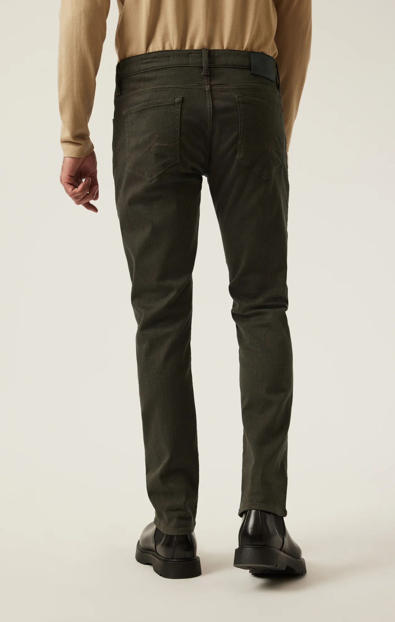 Courage Straight Leg Pants in Rifle Green Diagonal - Image 4