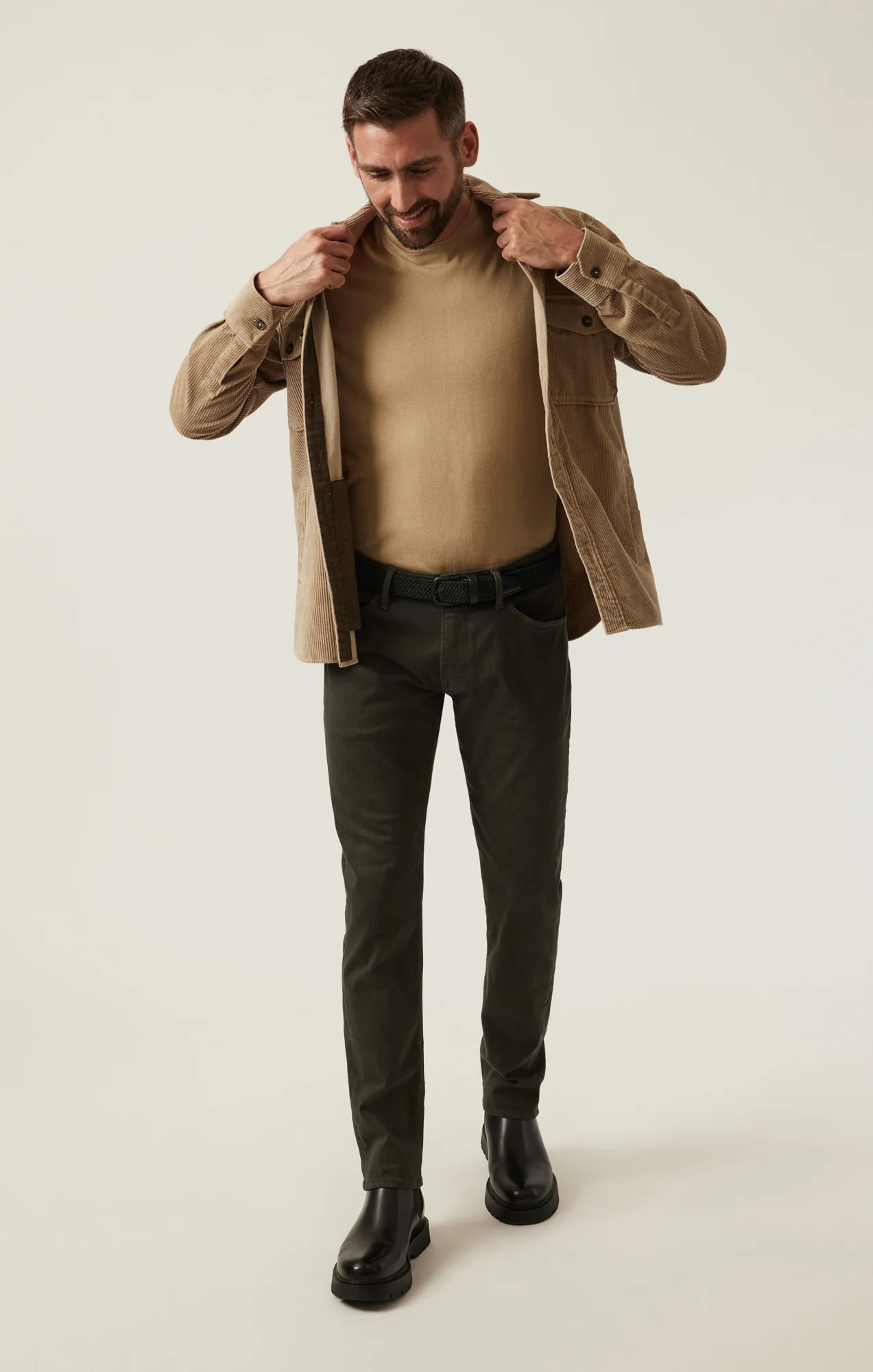 Courage Straight Leg Pants in Rifle Green Diagonal - Image 6