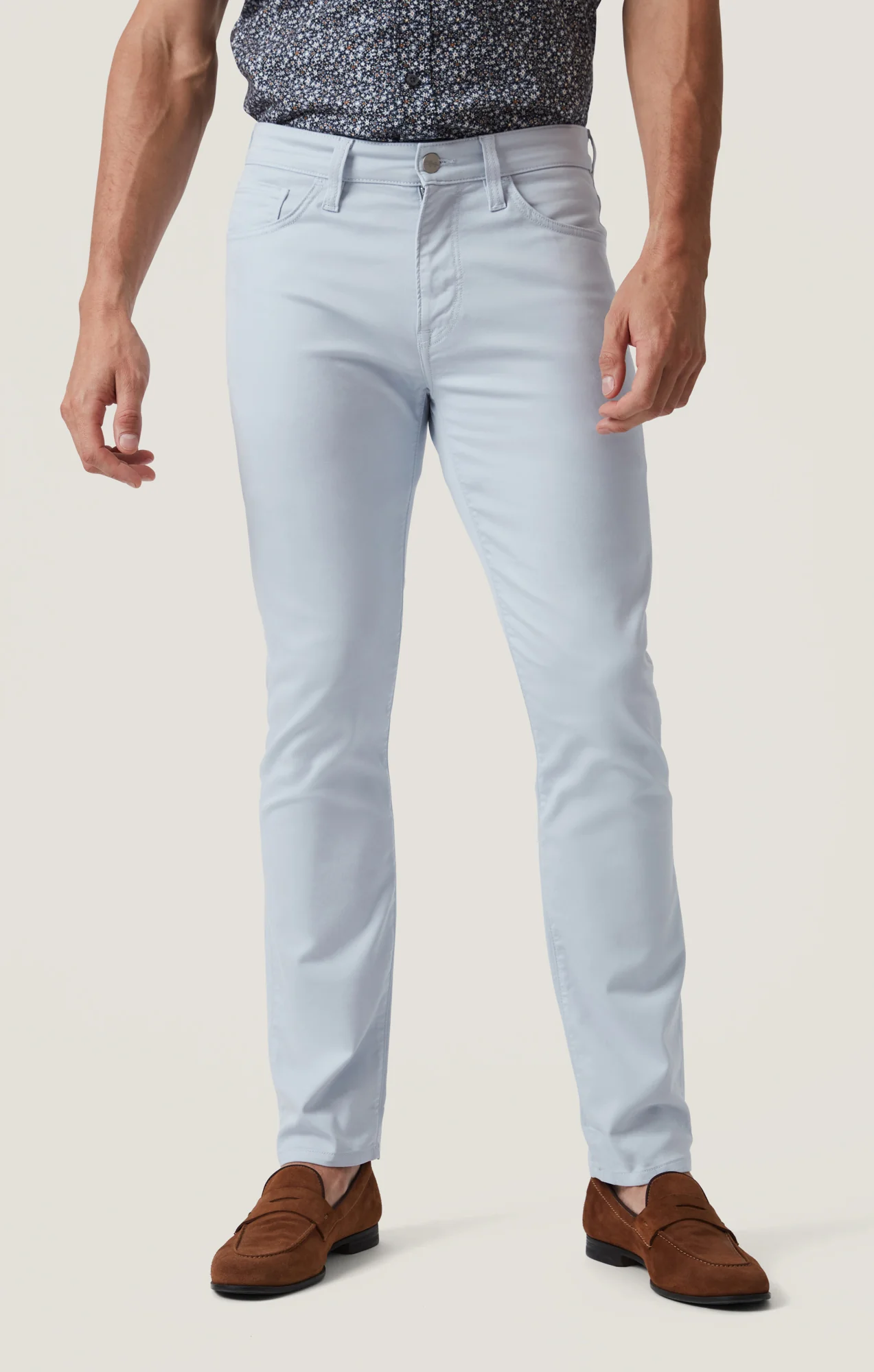 Courage Straight Leg Pants in Sky Blue Coolmax - Image 2