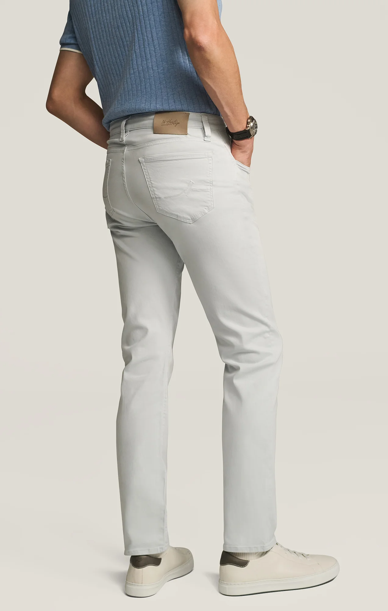 Courage Straight Leg Pants in Stone Twill - Image 3