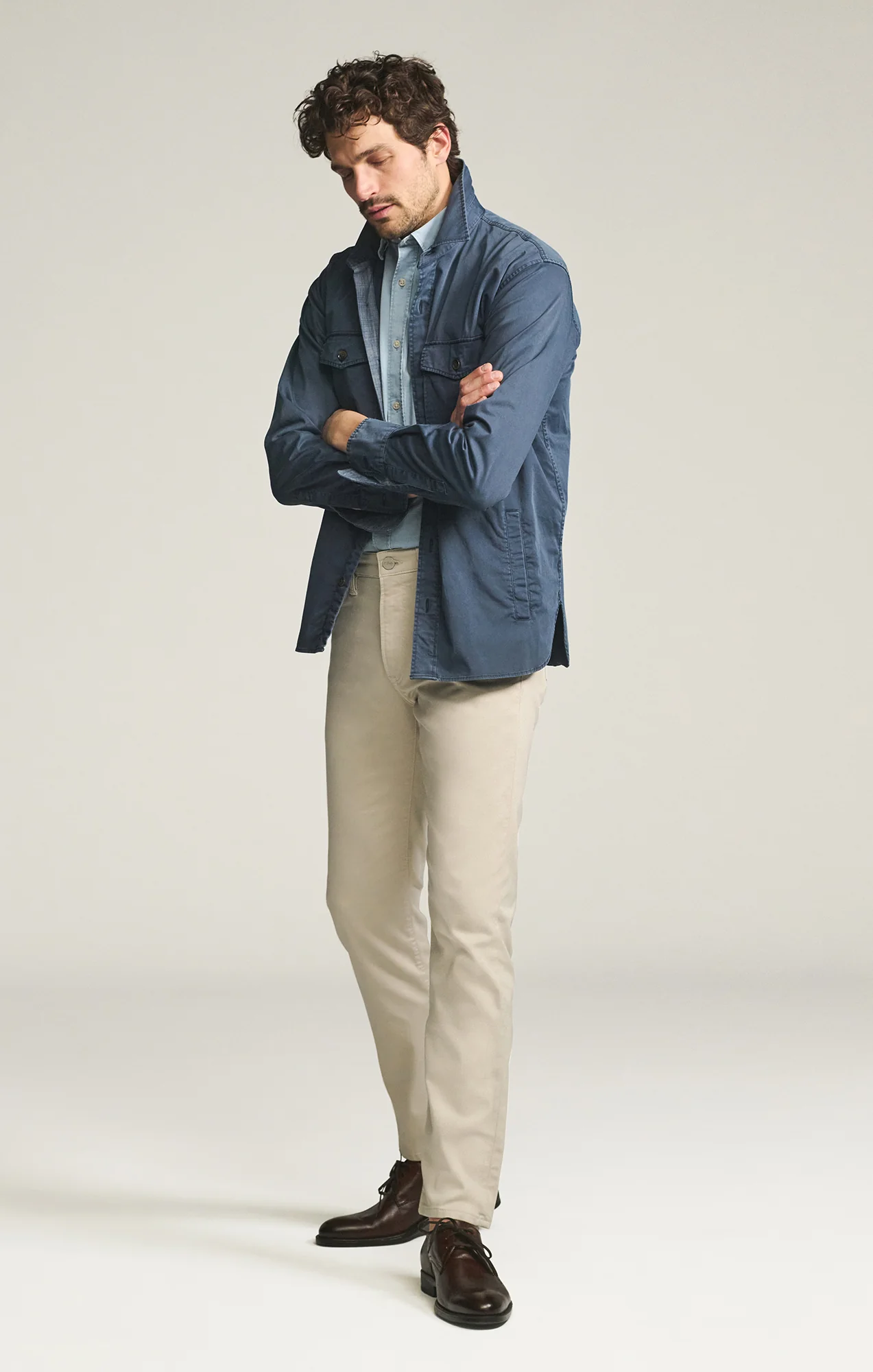 Courage Straight Leg Pants in Tan Coolmax - Image 3