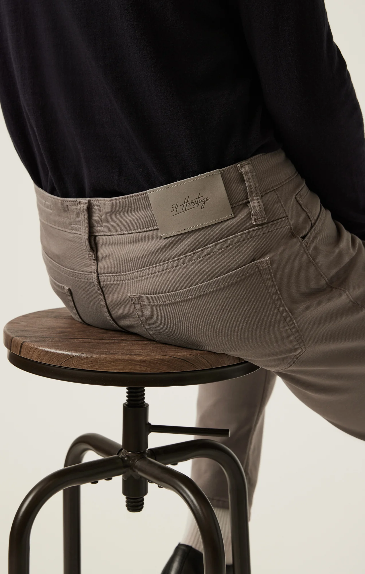 Courage Straight Leg Pants in Taupe Coolmax - Image 5