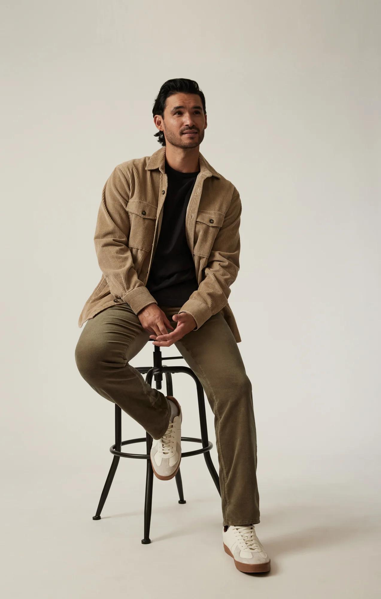 Courage Straight Leg Pants in Tobacco Cord - Image 7