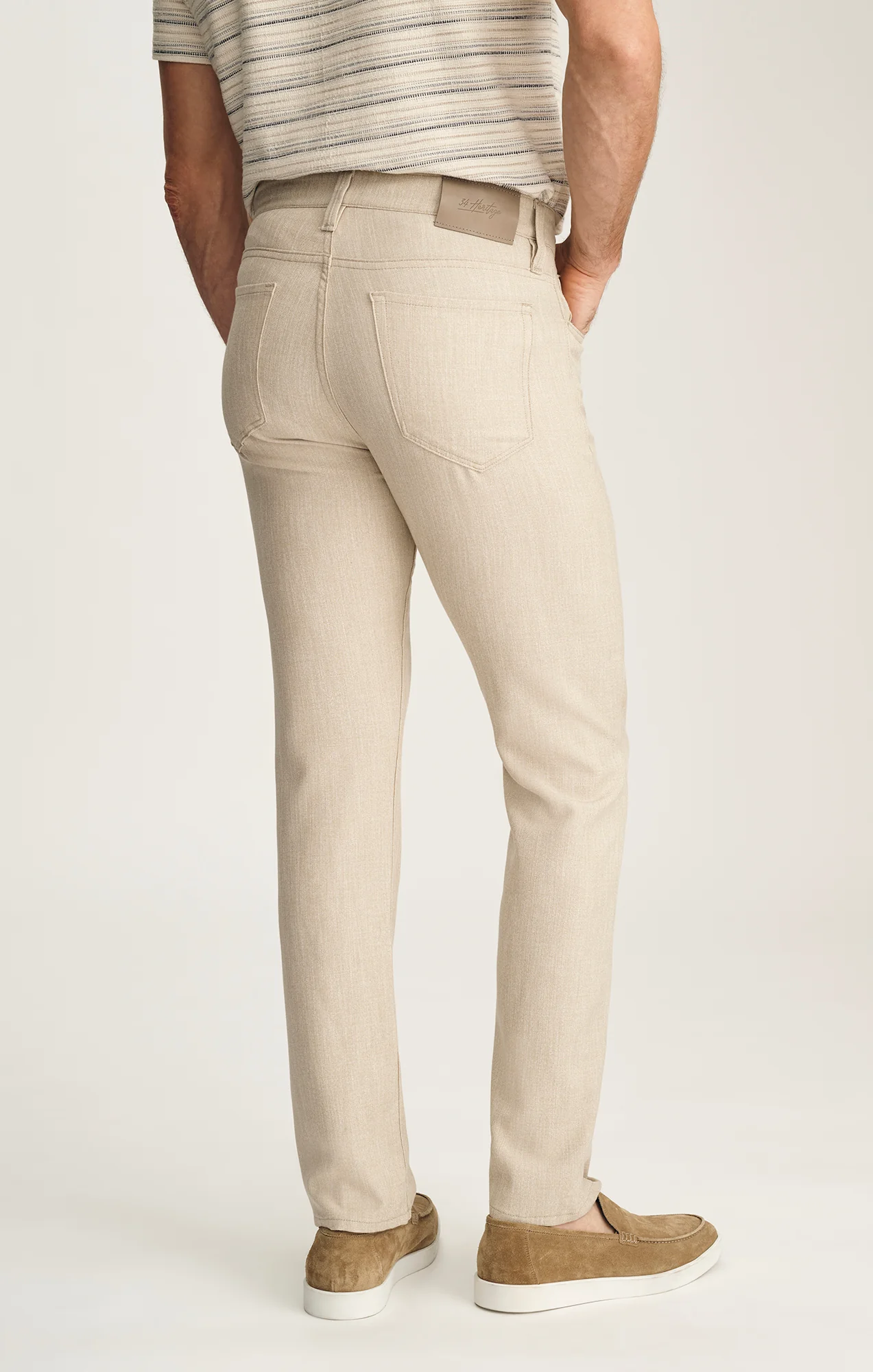 Courage Straight Leg Pants In Wheat Cross Twill - Image 4