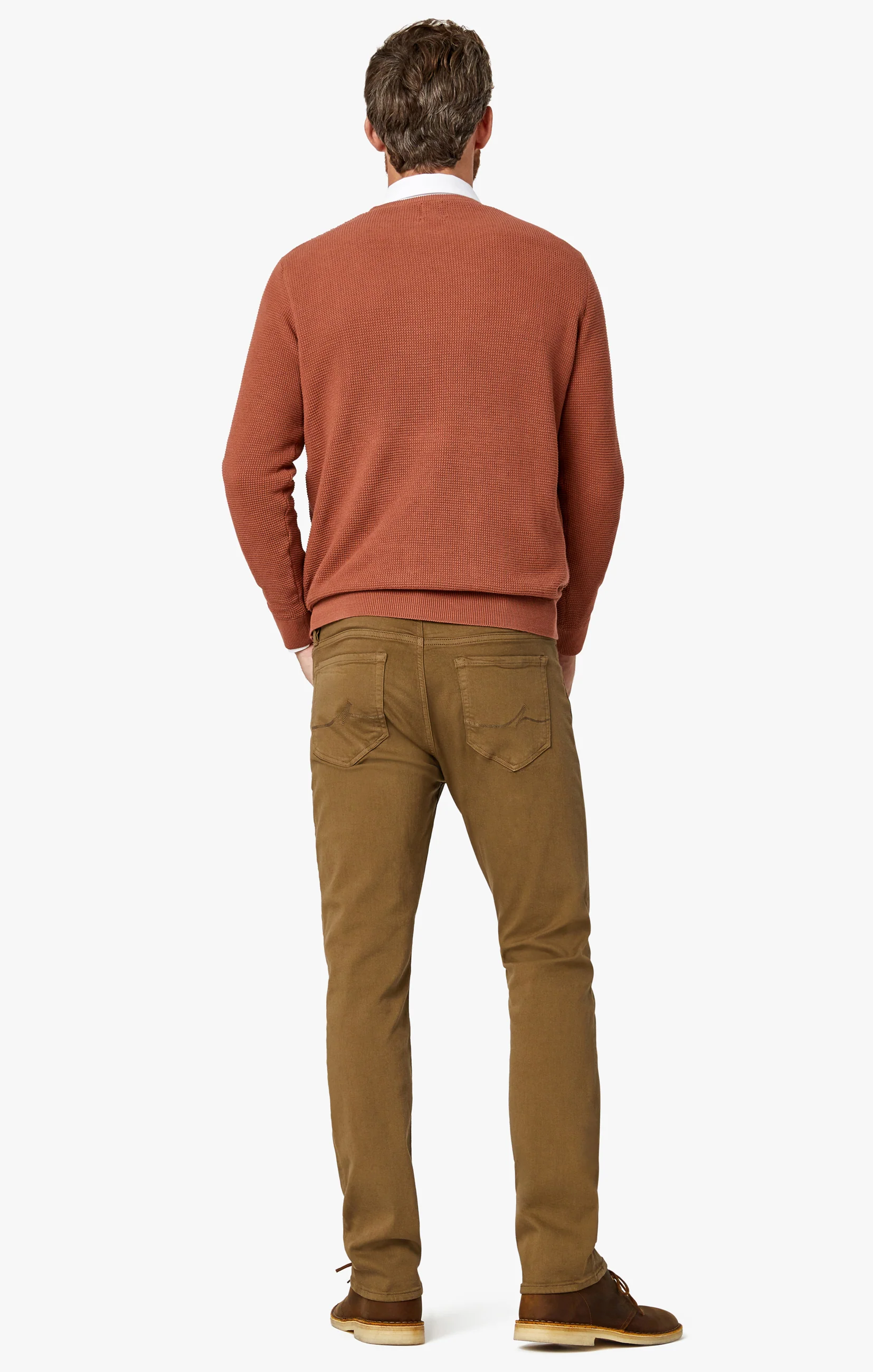 Courage Straight Leg Pants In Tobacco Comfort - Image 4