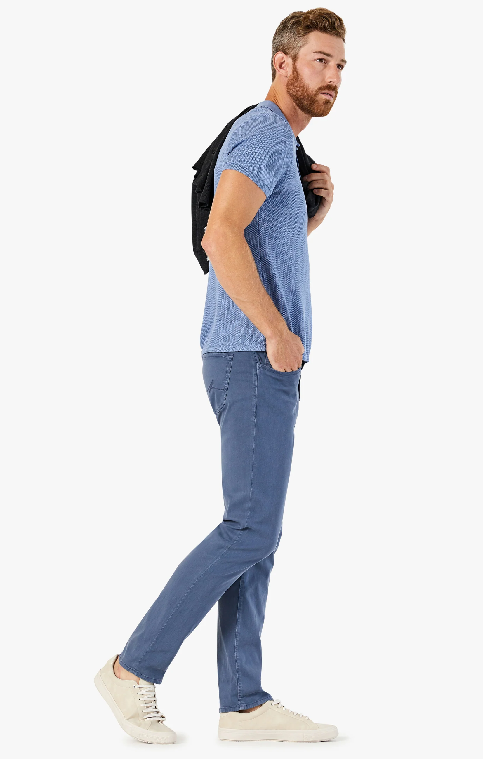 Courage Straight Leg Pants In Vintage Indigo Twill - Image 6