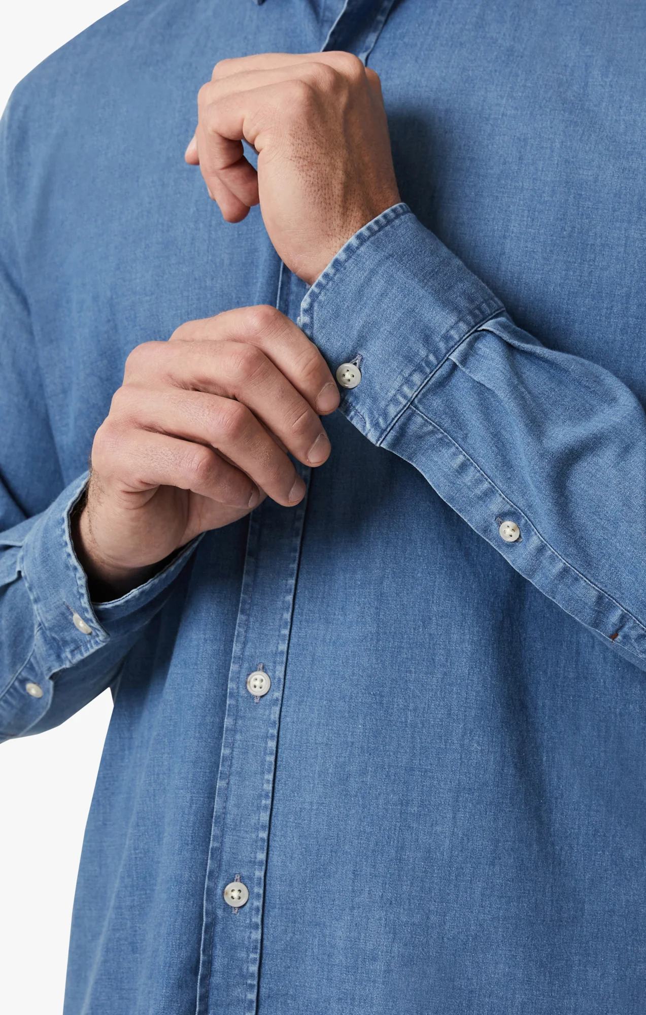 Denim Shirt In Light - Image 7