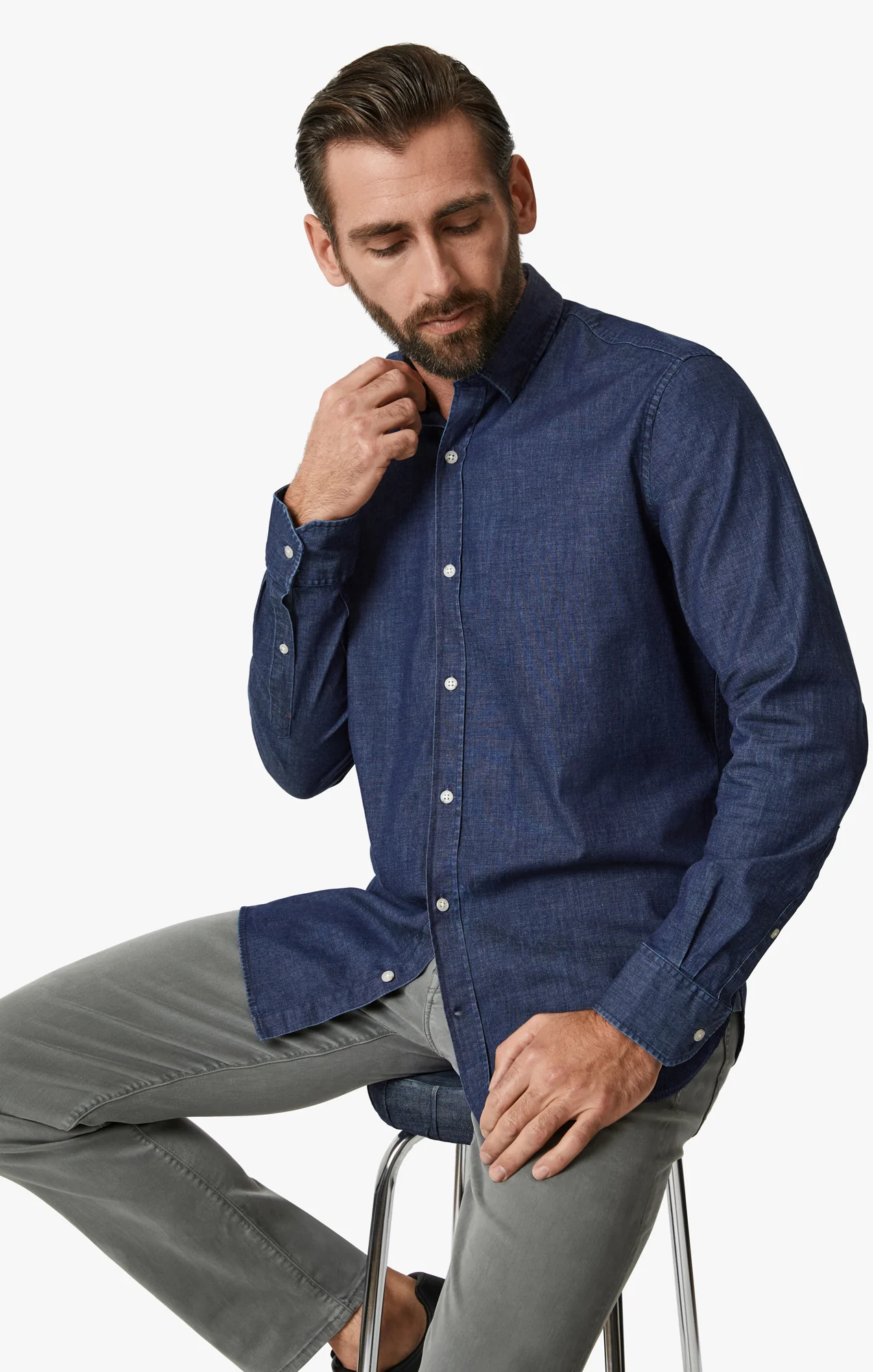 Denim Shirt In Medium - Image 8