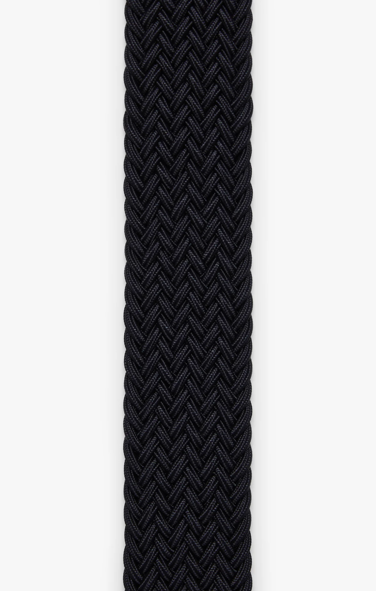 Woven Elastic Belt In Navy Blue - Image 3