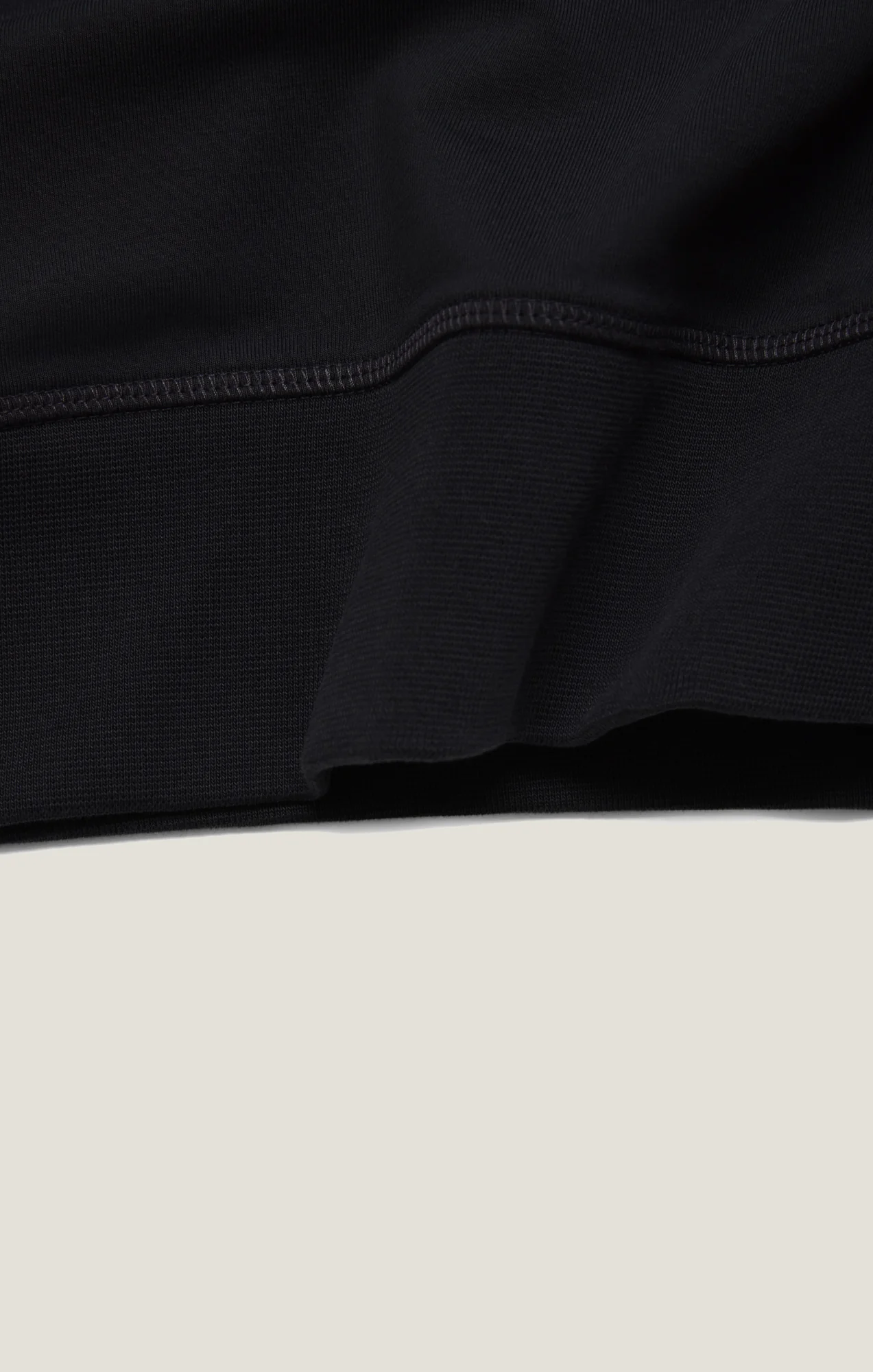 French Terry Crew Sweatshirt In Black - Image 10