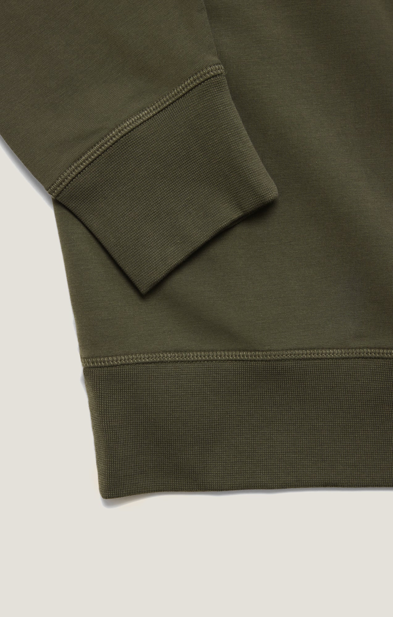 French Terry Crew Sweatshirt In Pimento Olive - Image 11