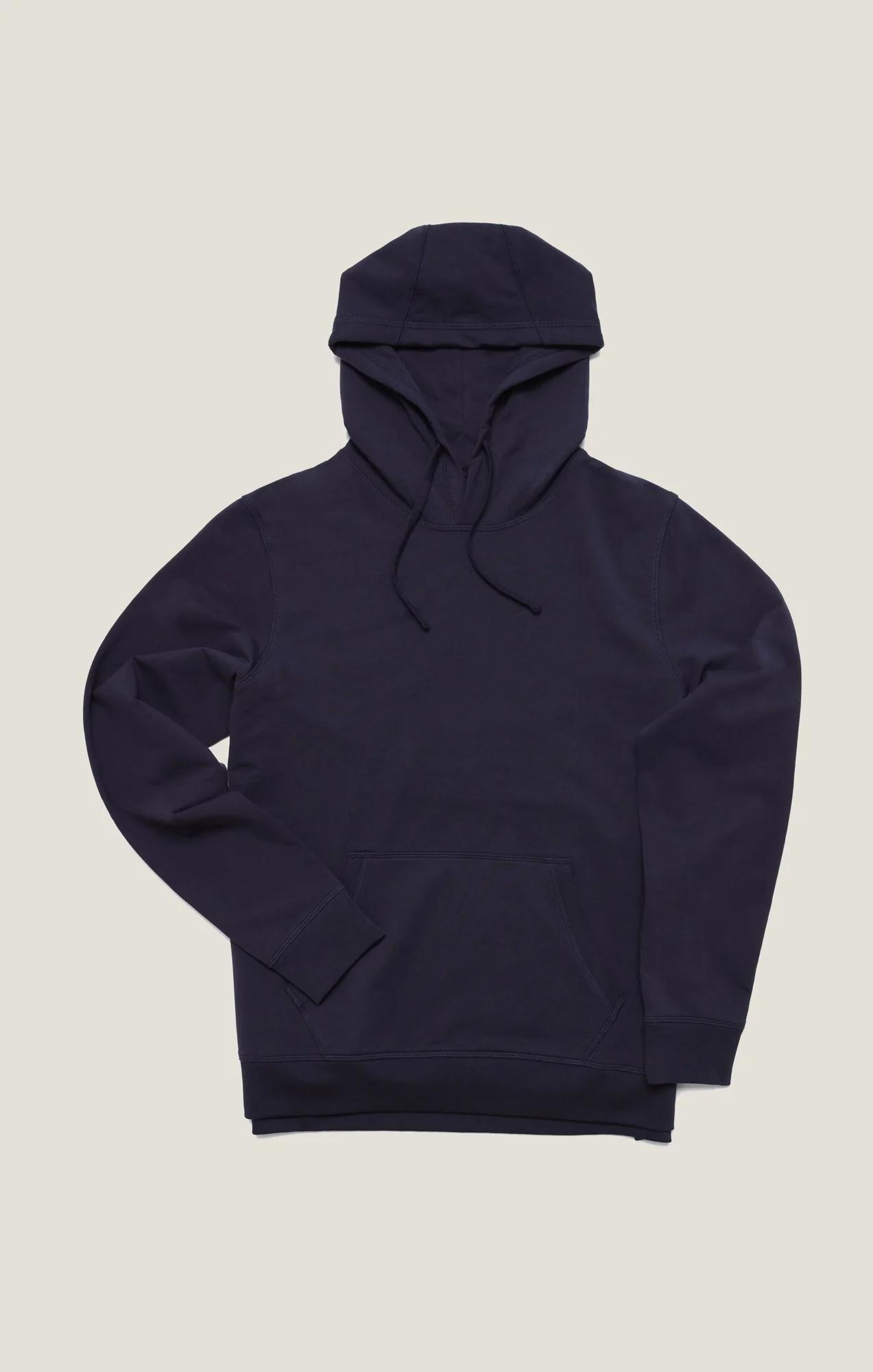 French Terry Hoodie In Navy - Image 9