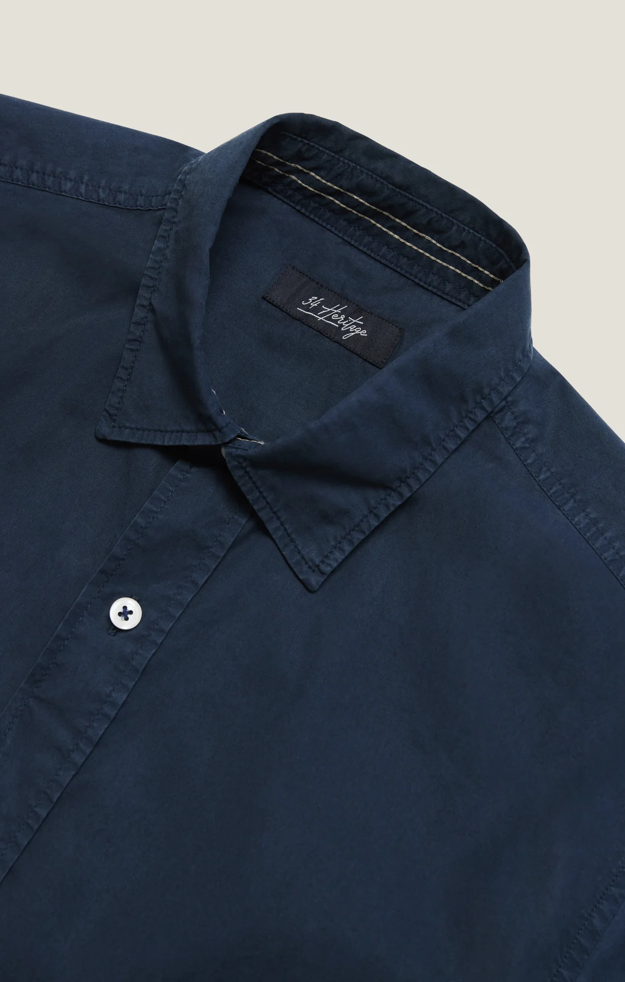 Luxe Twill Shirt In Dress Blues - Image 12