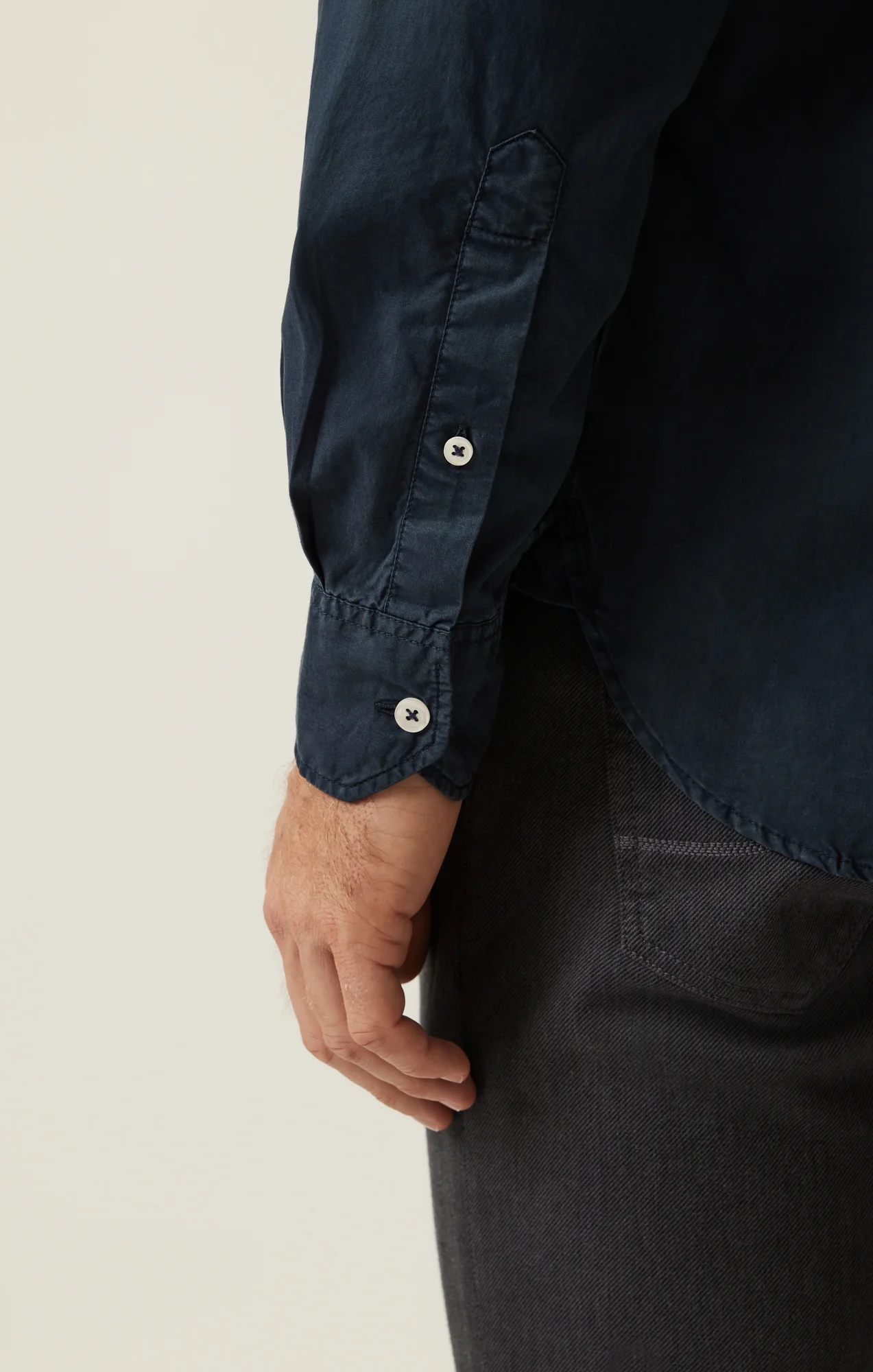 Luxe Twill Shirt In Dress Blues - Image 7