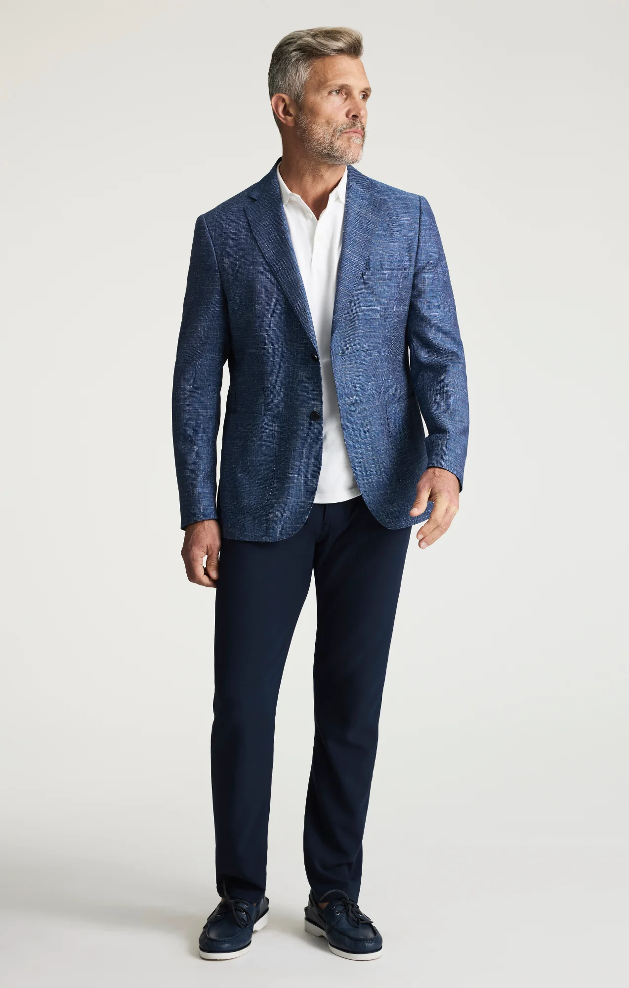 Matteo Luxe Blazer In Navy - Image 4