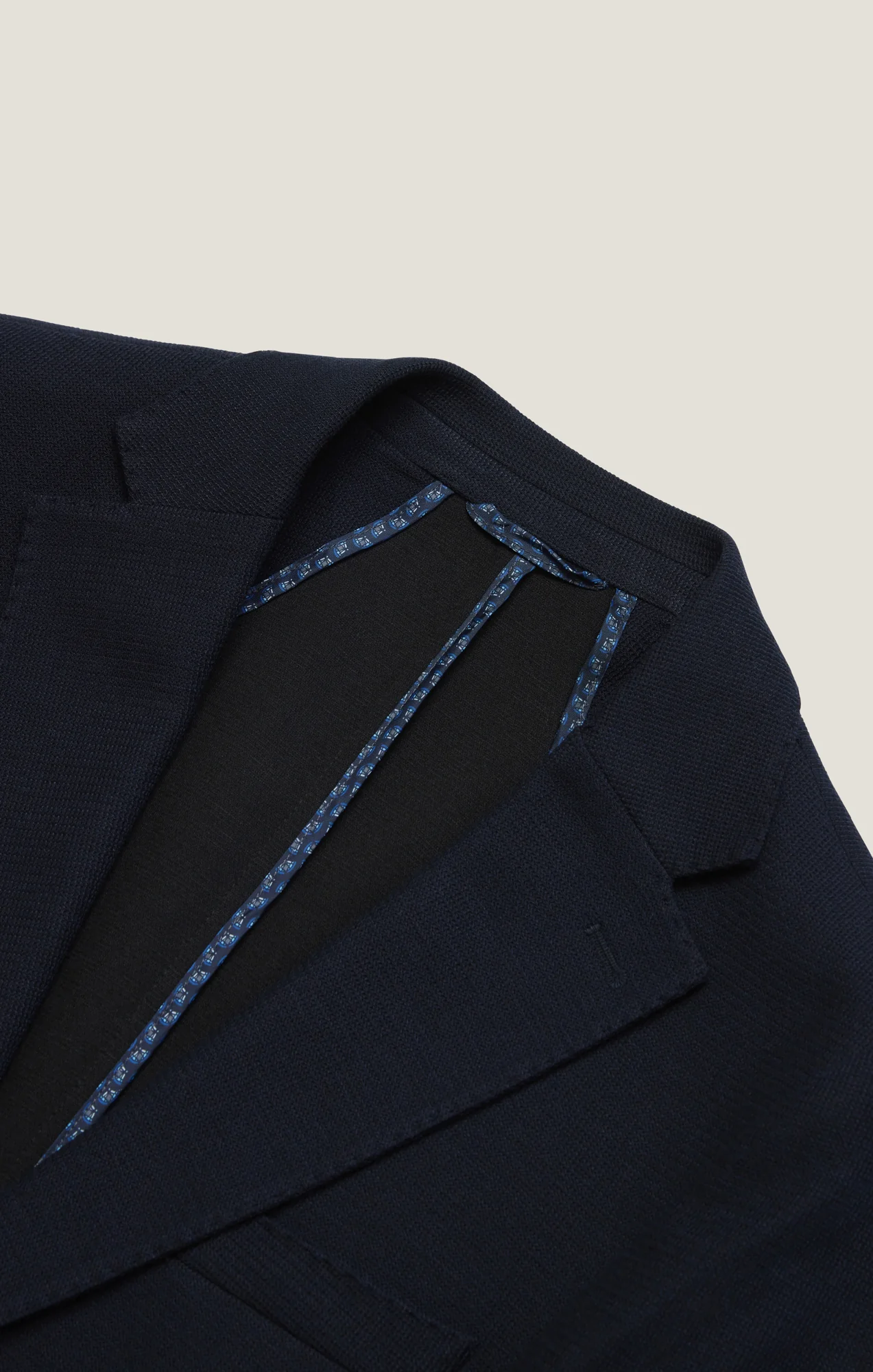 Matteo Smart Knit Blazer In Navy - Image 12