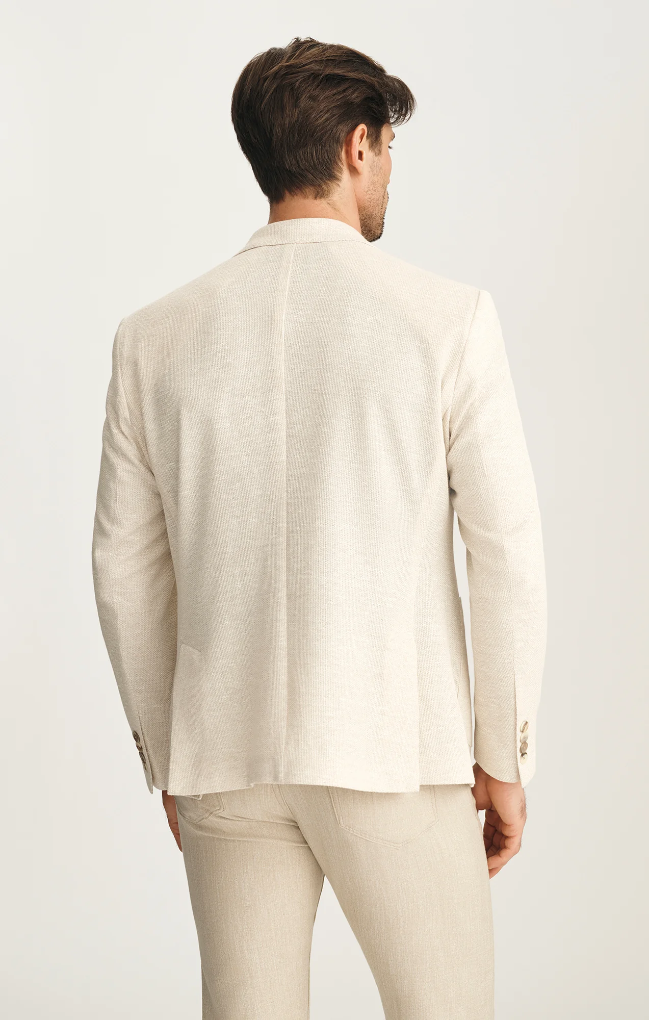 Matteo Summer Blazer In Beige - Image 3