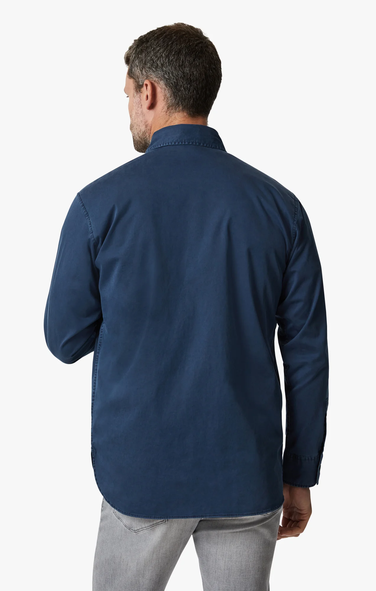 Overshirt In Dark Blue - Image 3