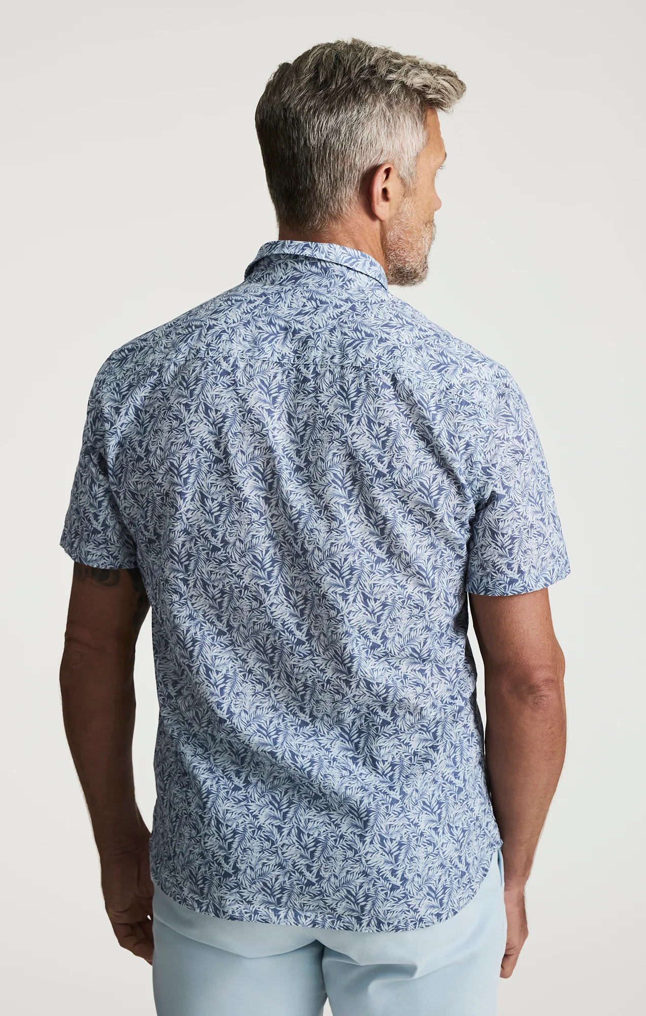 Palm Shirt In Indigo - Image 3