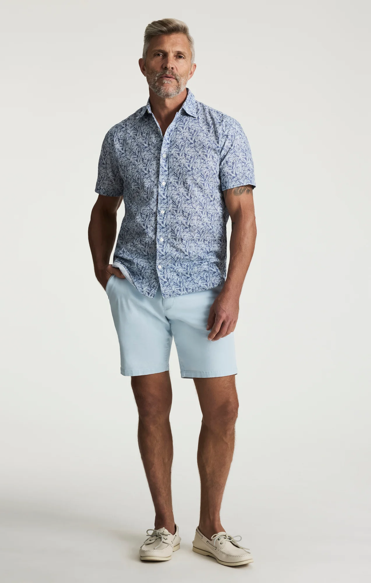 Palm Shirt In Indigo - Image 5