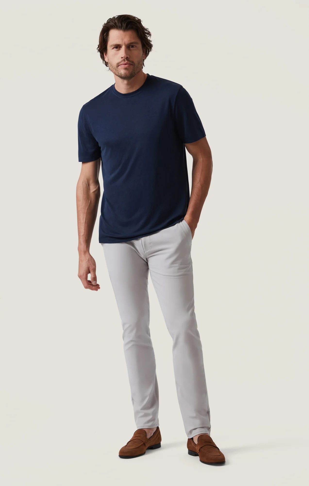 Pique T-Shirt in Indigo - Image 4