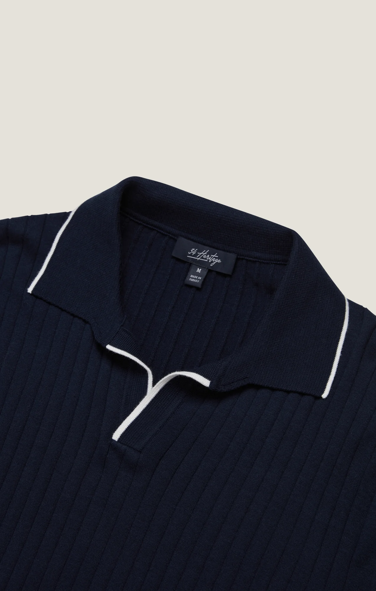 Polo Sweater in Navy - Image 7
