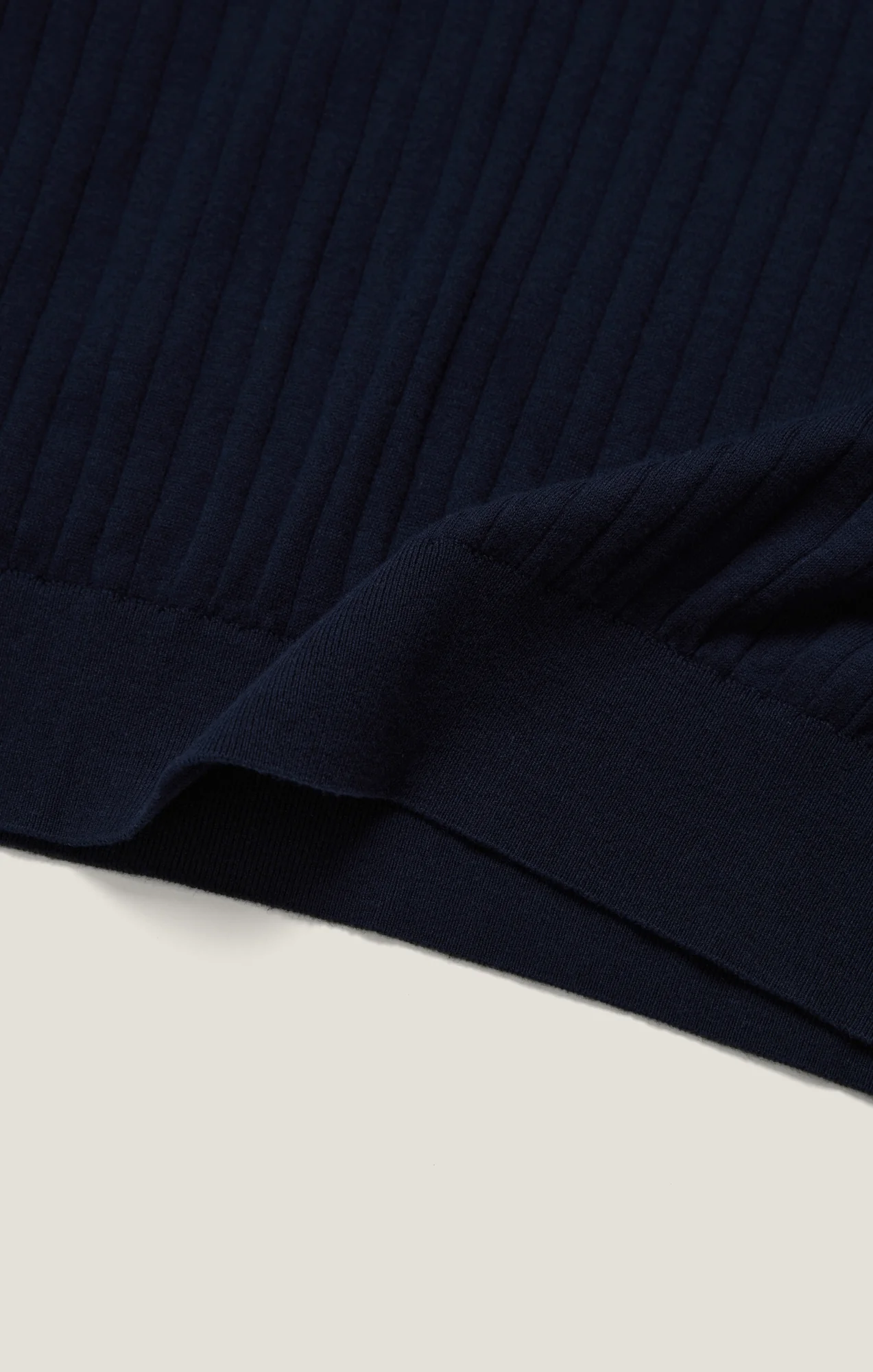 Polo Sweater in Navy - Image 9
