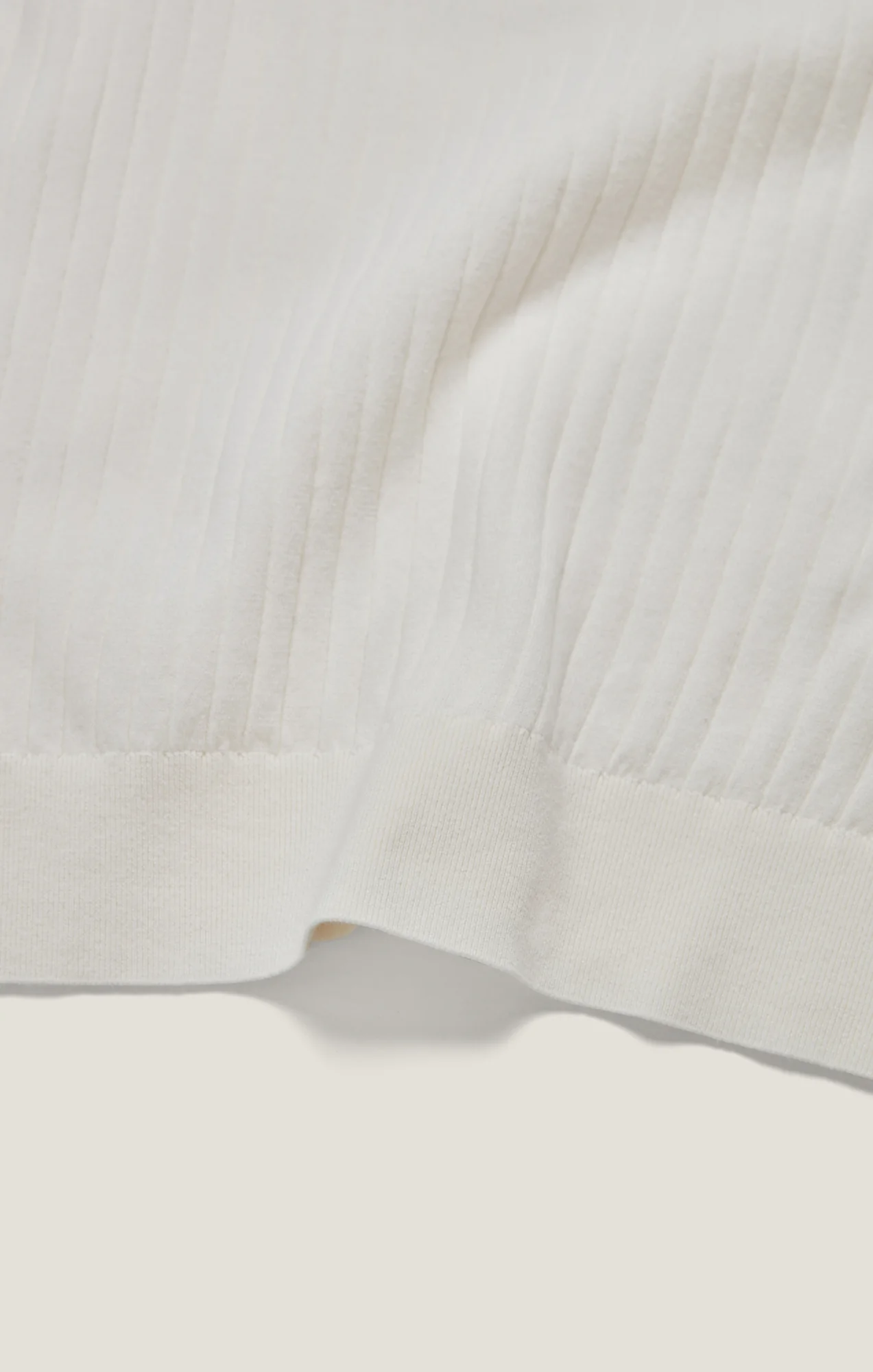 Polo Sweater in Off White - Image 11