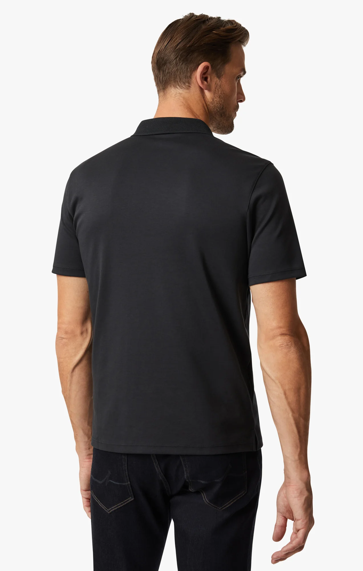 Polo T-Shirt In Black - Image 3