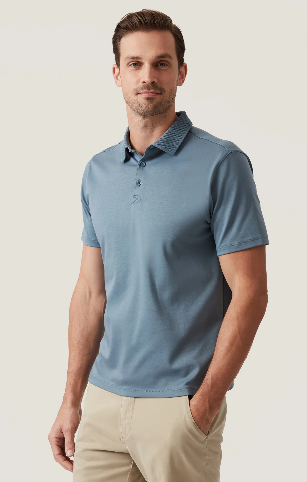 Polo T-Shirt in Ocean View - Image 2