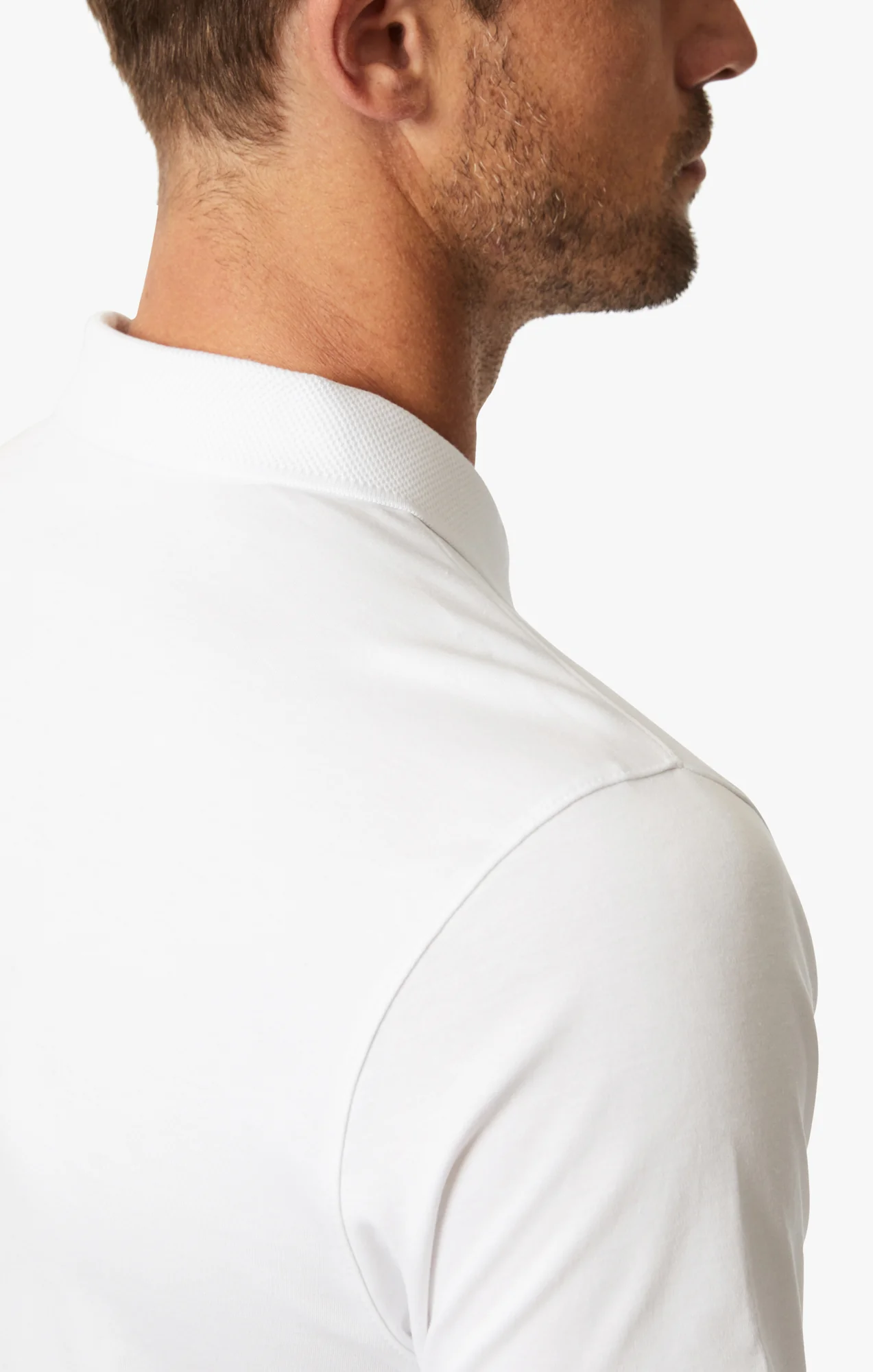 Polo T-Shirt In White - Image 6