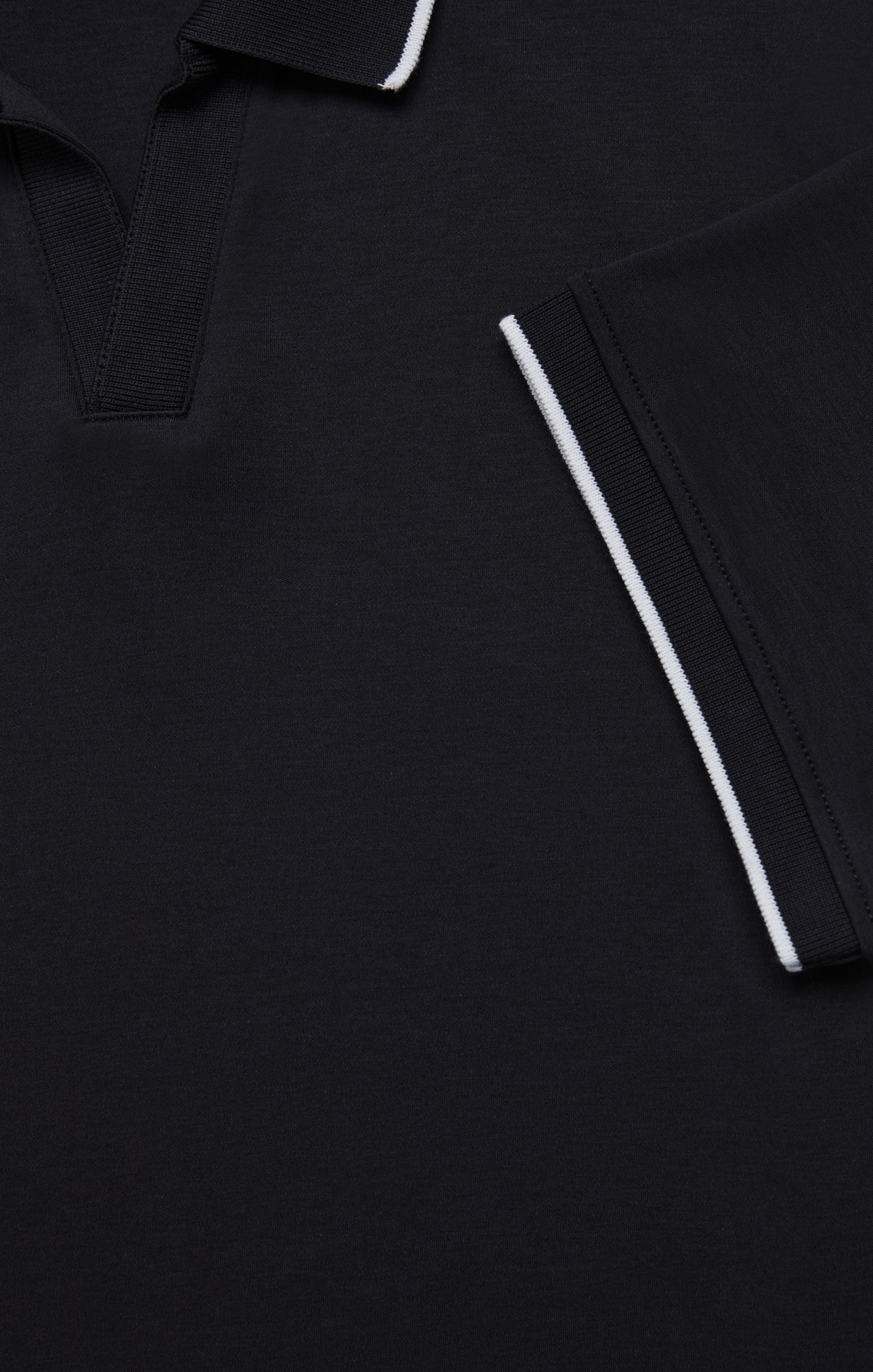Riviera Polo Shirt in Black - Image 11