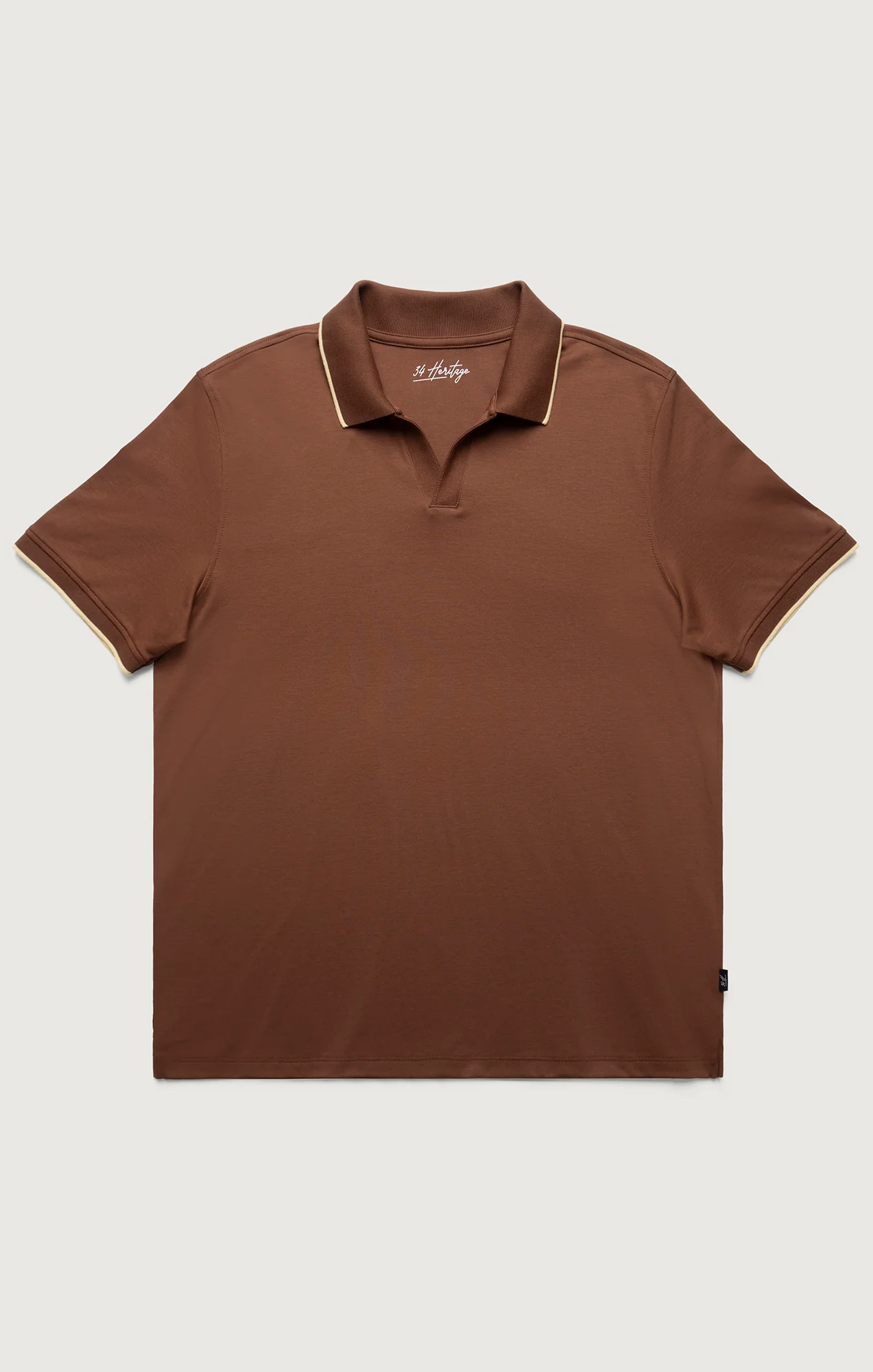 Riviera Polo Shirt in Cappuccino - Image 6