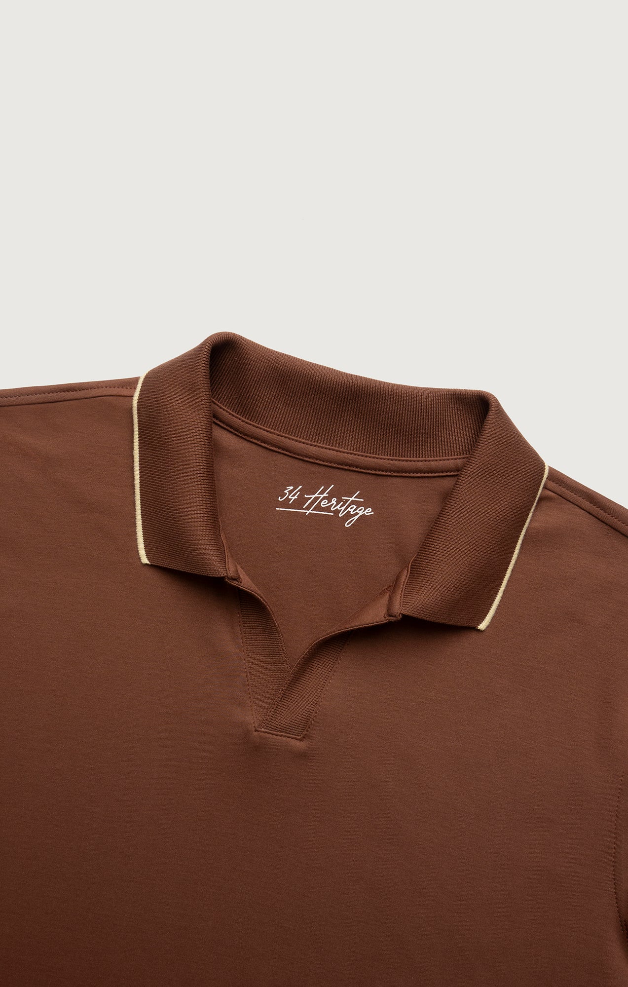 Riviera Polo Shirt in Cappuccino - Image 7