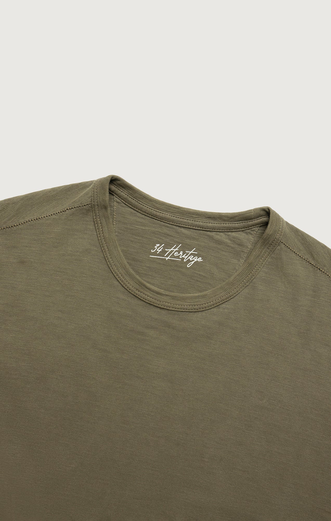Slub Crew Neck T-Shirt in Kalamata - Image 6
