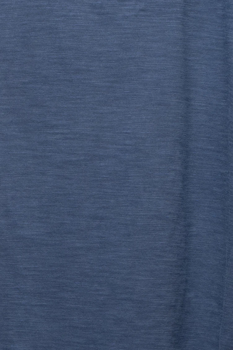 Slub Crew Neck T-shirt In Vintage Indigo - Image 6