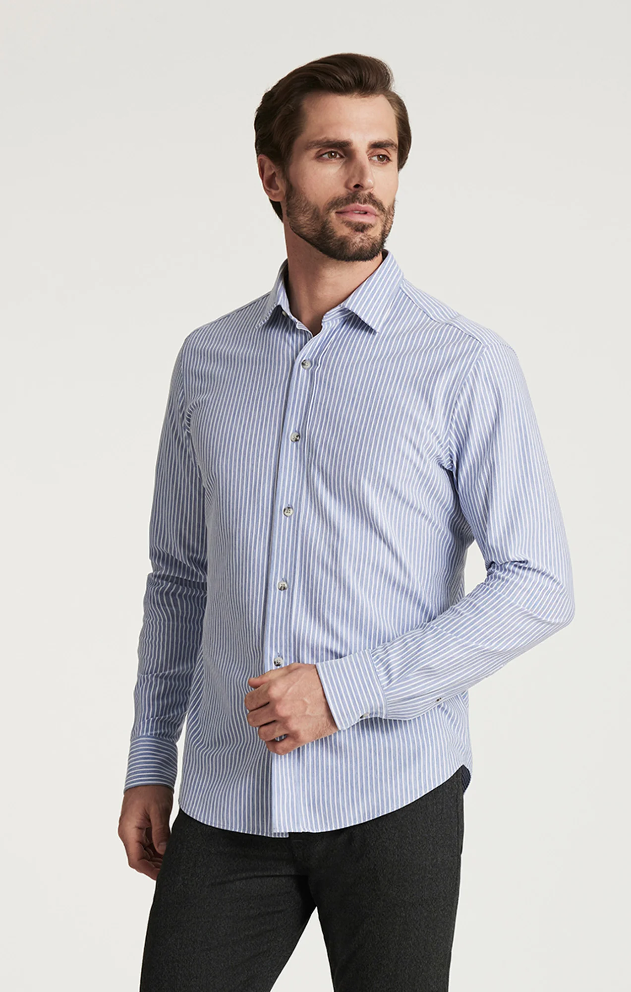 Striped Shirt in Blue - Image 2