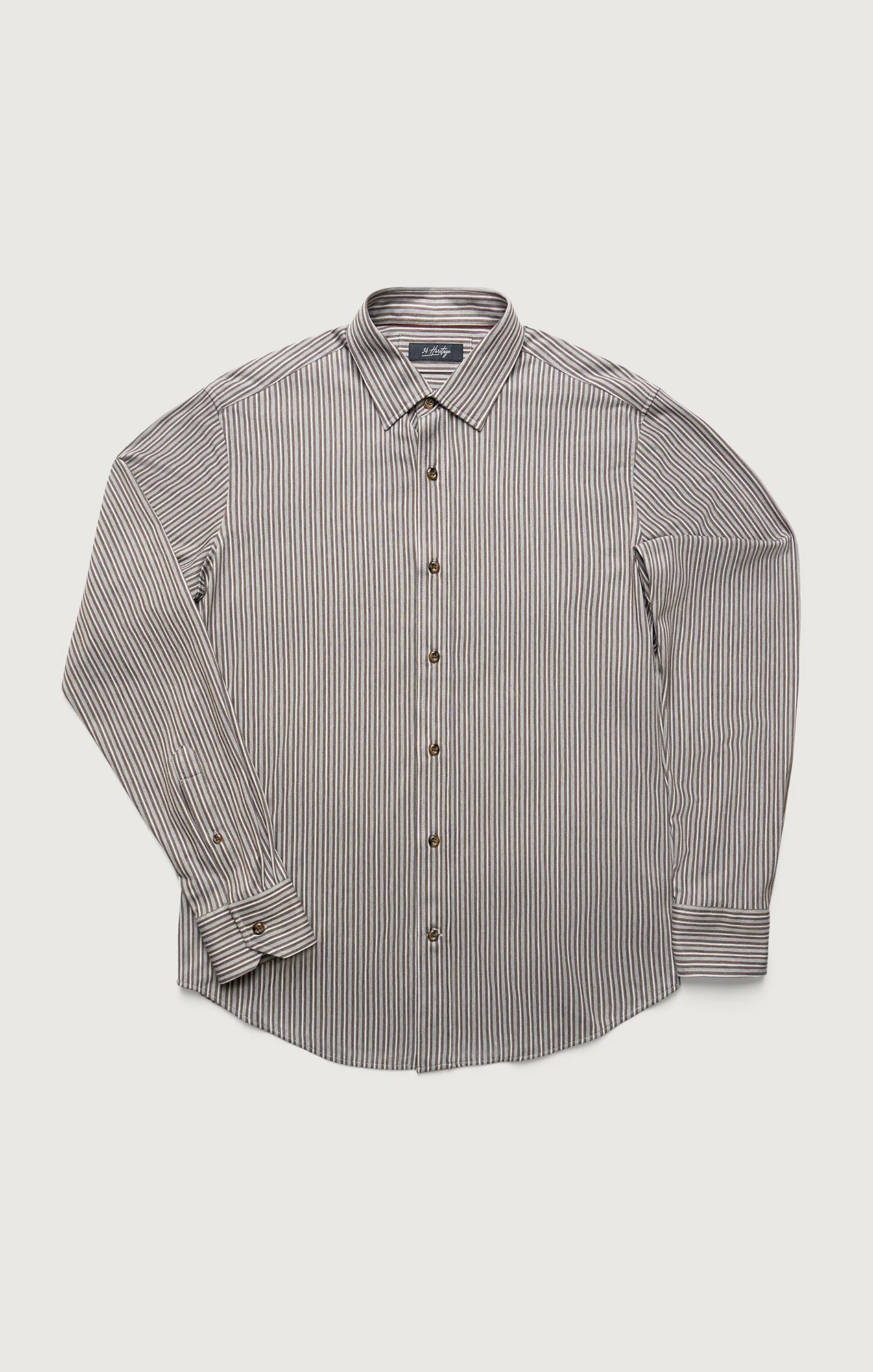 Striped Shirt in Brown - Image 6