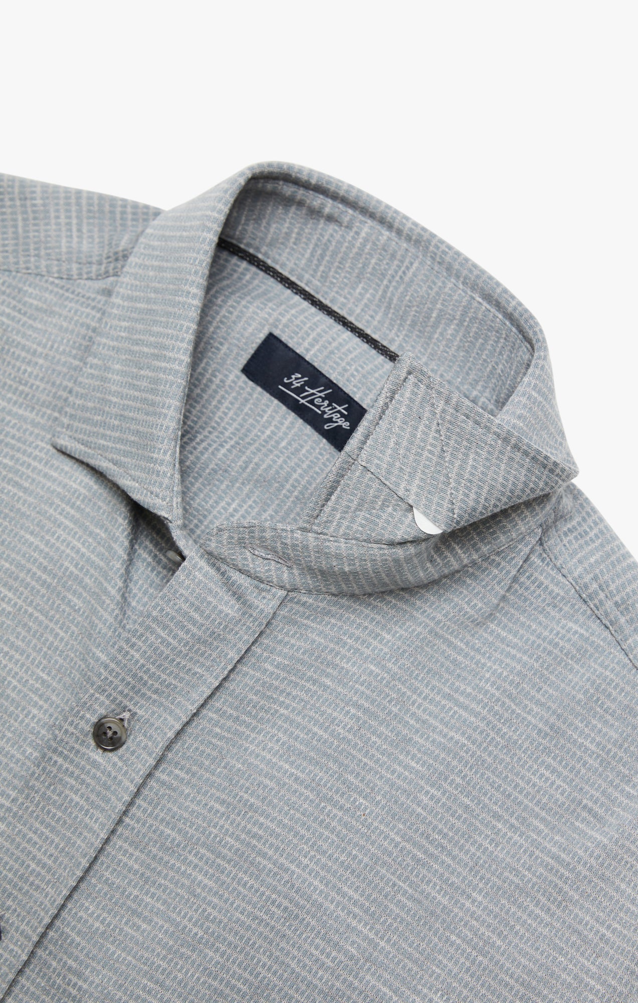 Structured Shirt In Light Grey - Image 10