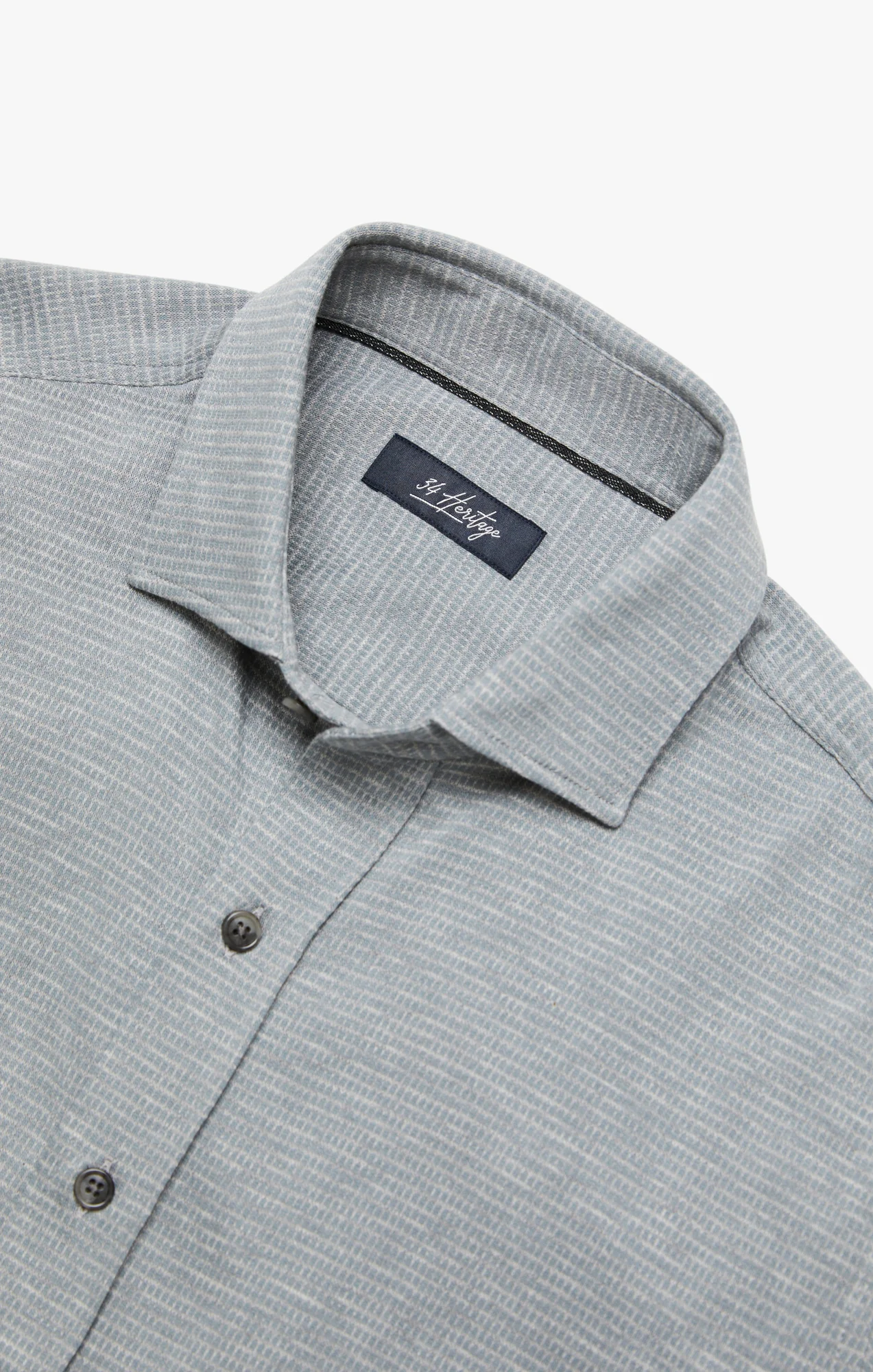 Structured Shirt In Light Grey - Image 9