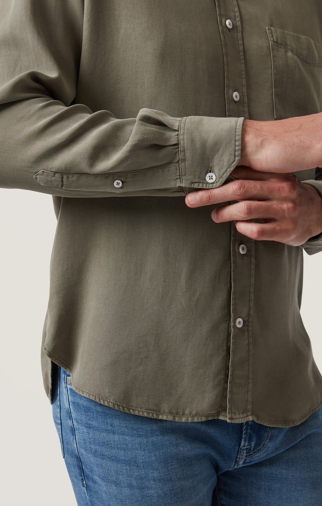 Soft Shirt in Pastel Olive - Image 8