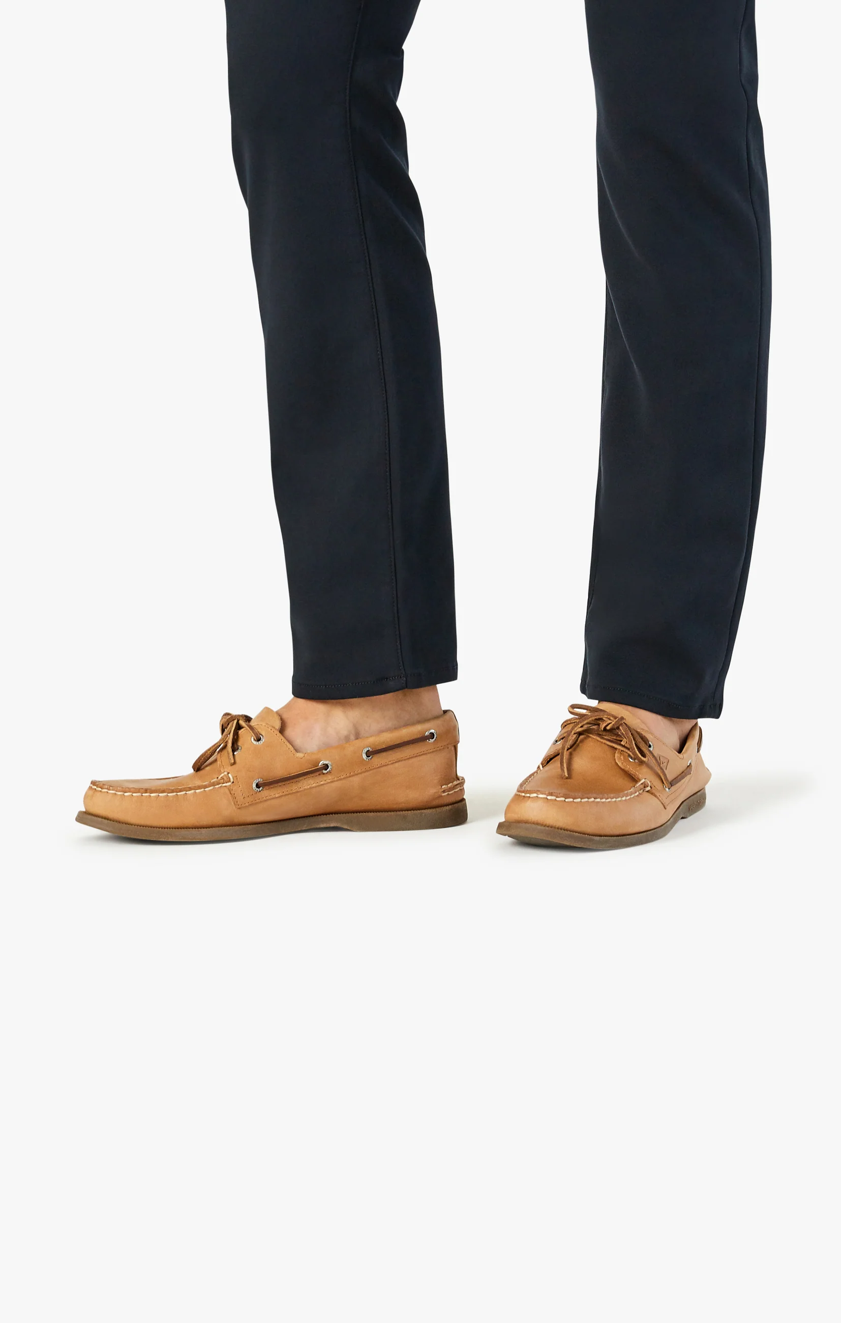 Verona Straight Leg Chino Pants In Black High Flyer - Image 7