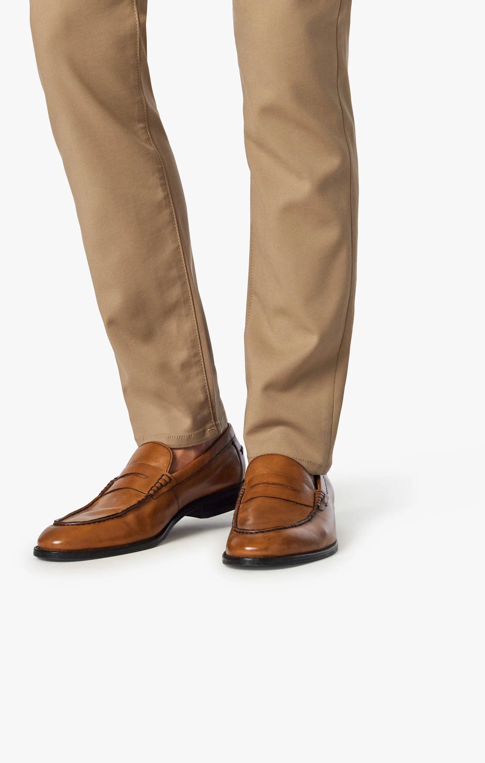 Verona Straight Leg Chino Pants In Khaki High Flyer - Image 6