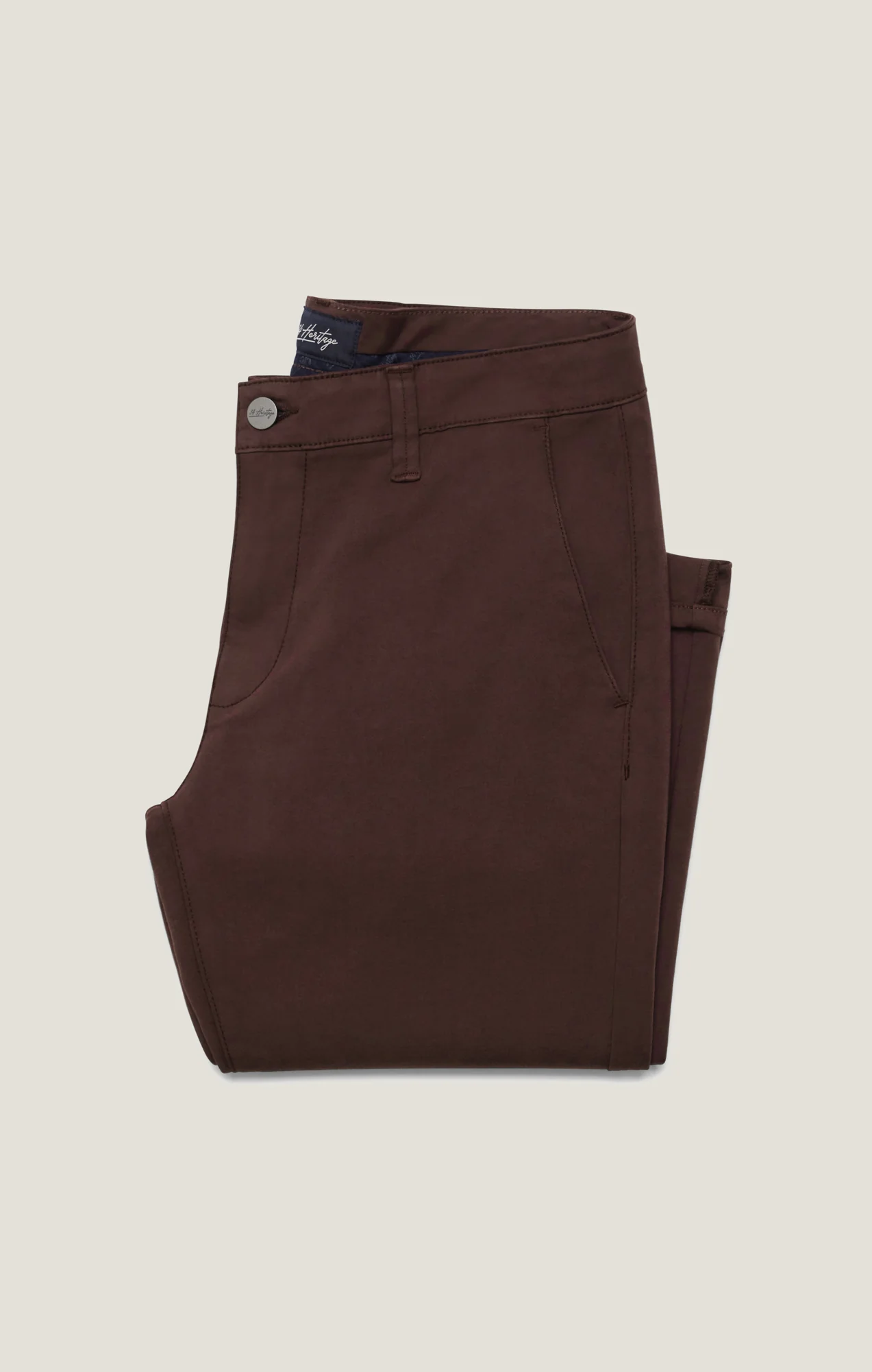 Verona Straight Leg Chino Pants In Burgundy High Flyer - Image 9