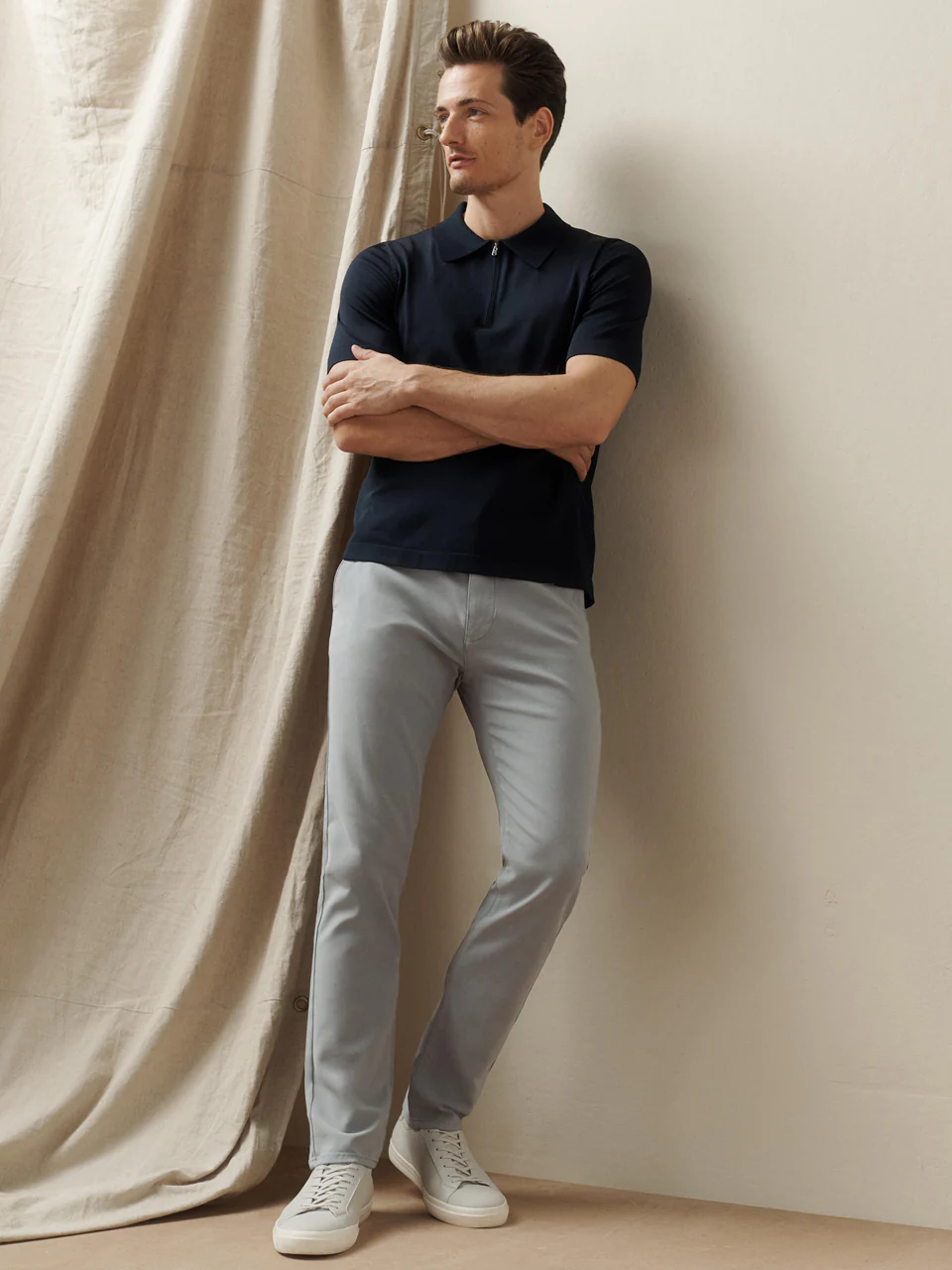 Verona Straight Leg Chino Pants In Citadel High Flyer - Image 11