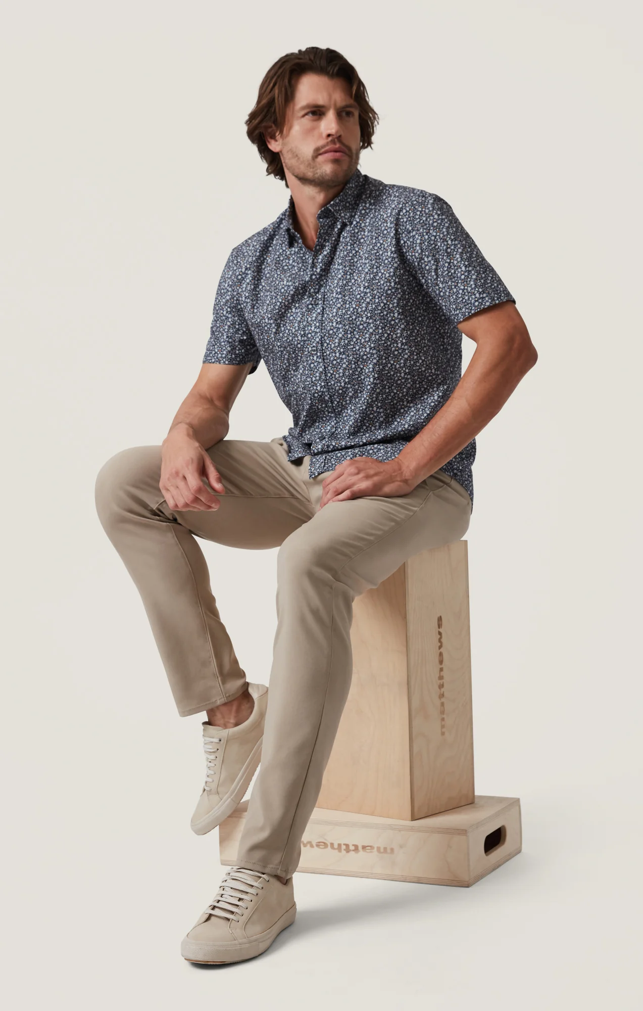 Verona Straight Leg Chino Pants In Fern High Flyer - Image 6