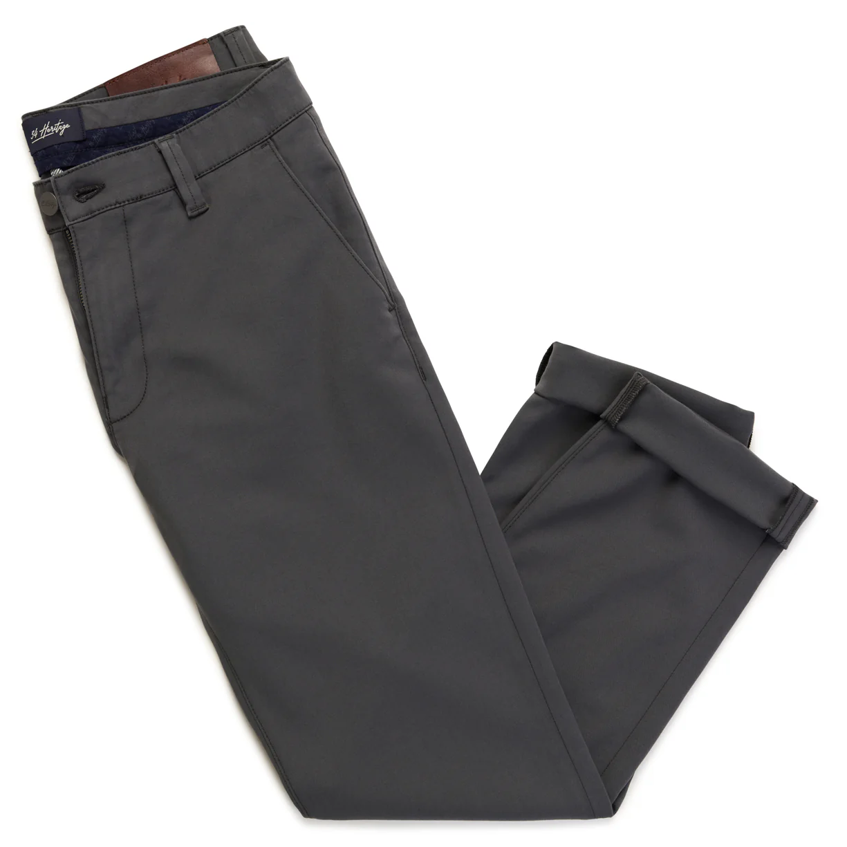 Verona Straight Leg Chino Pants In Iron High Flyer - Image 7