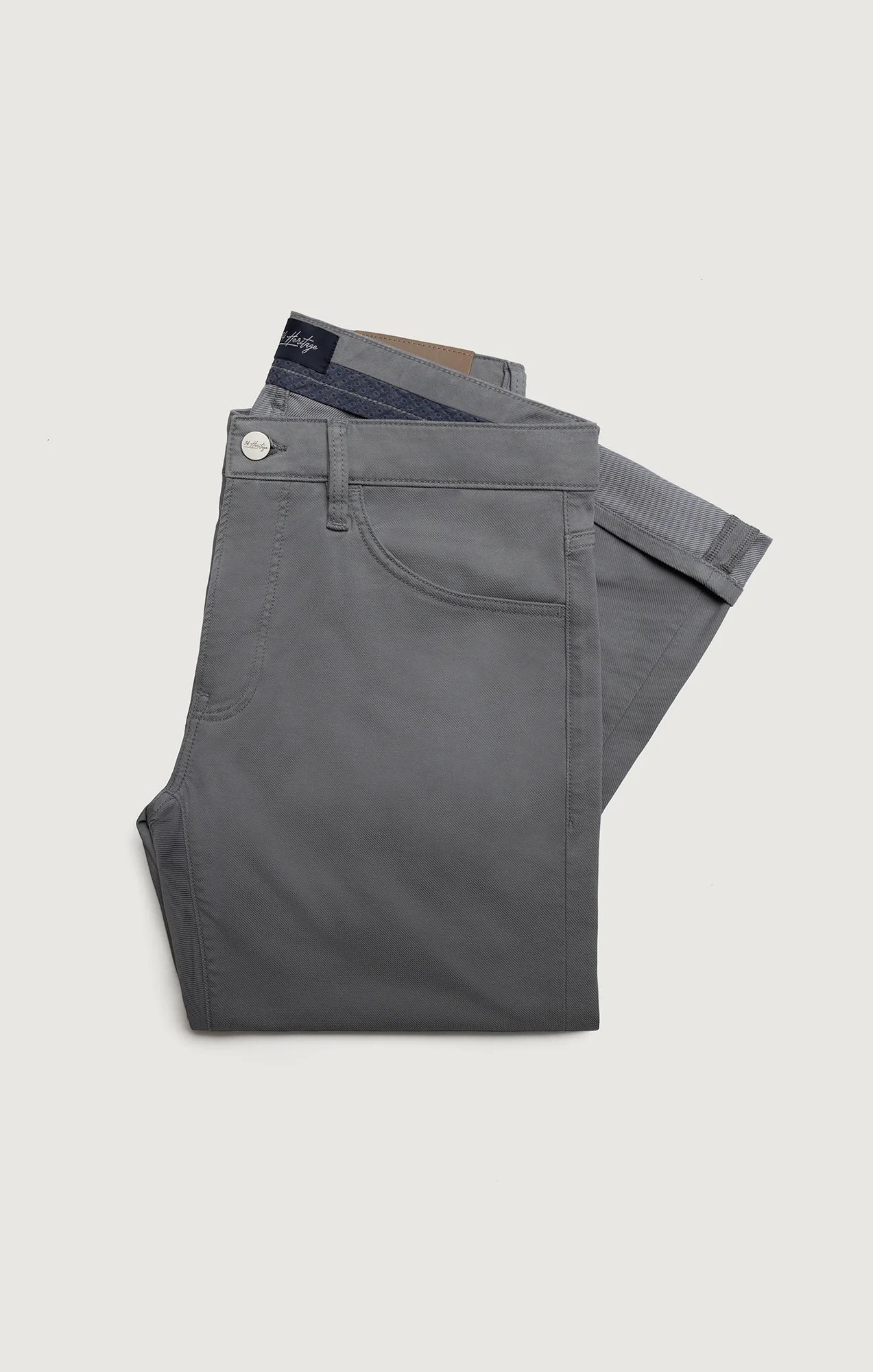 Verona Straight Leg Chino Pants In Dove High Flyer - Image 11