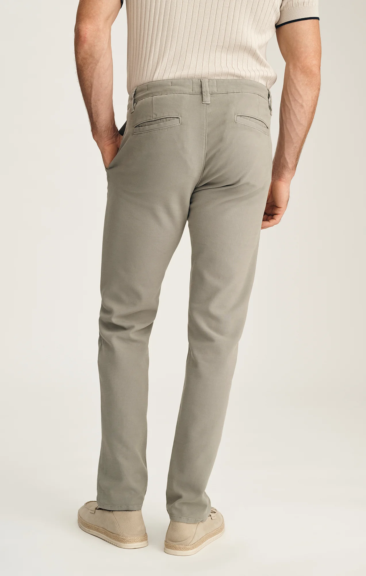 Verona Straight Leg Chino Pants In Dove High Flyer - Image 4
